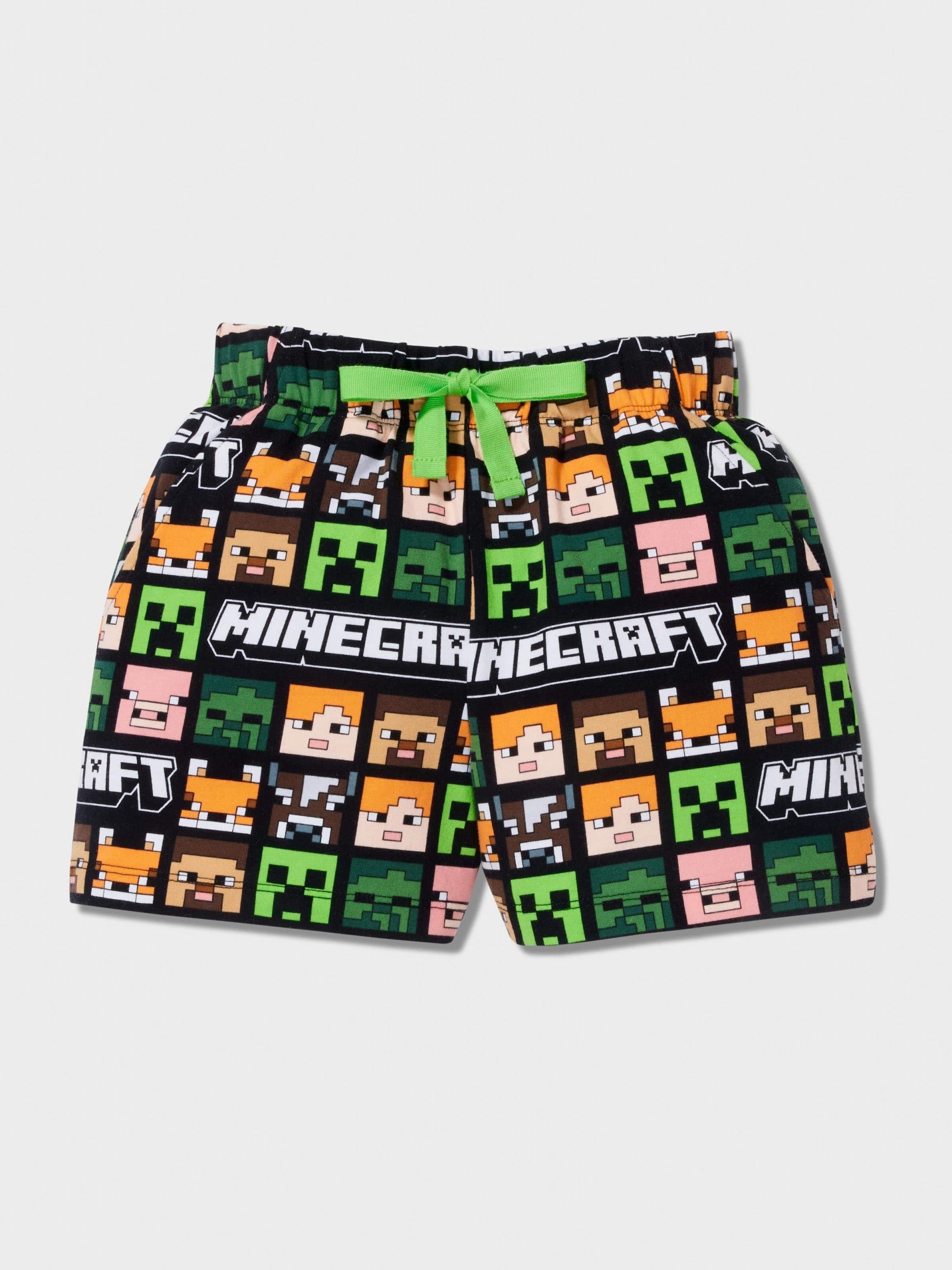 Jnr Kids Minecraft Print Pj Set multi image 3