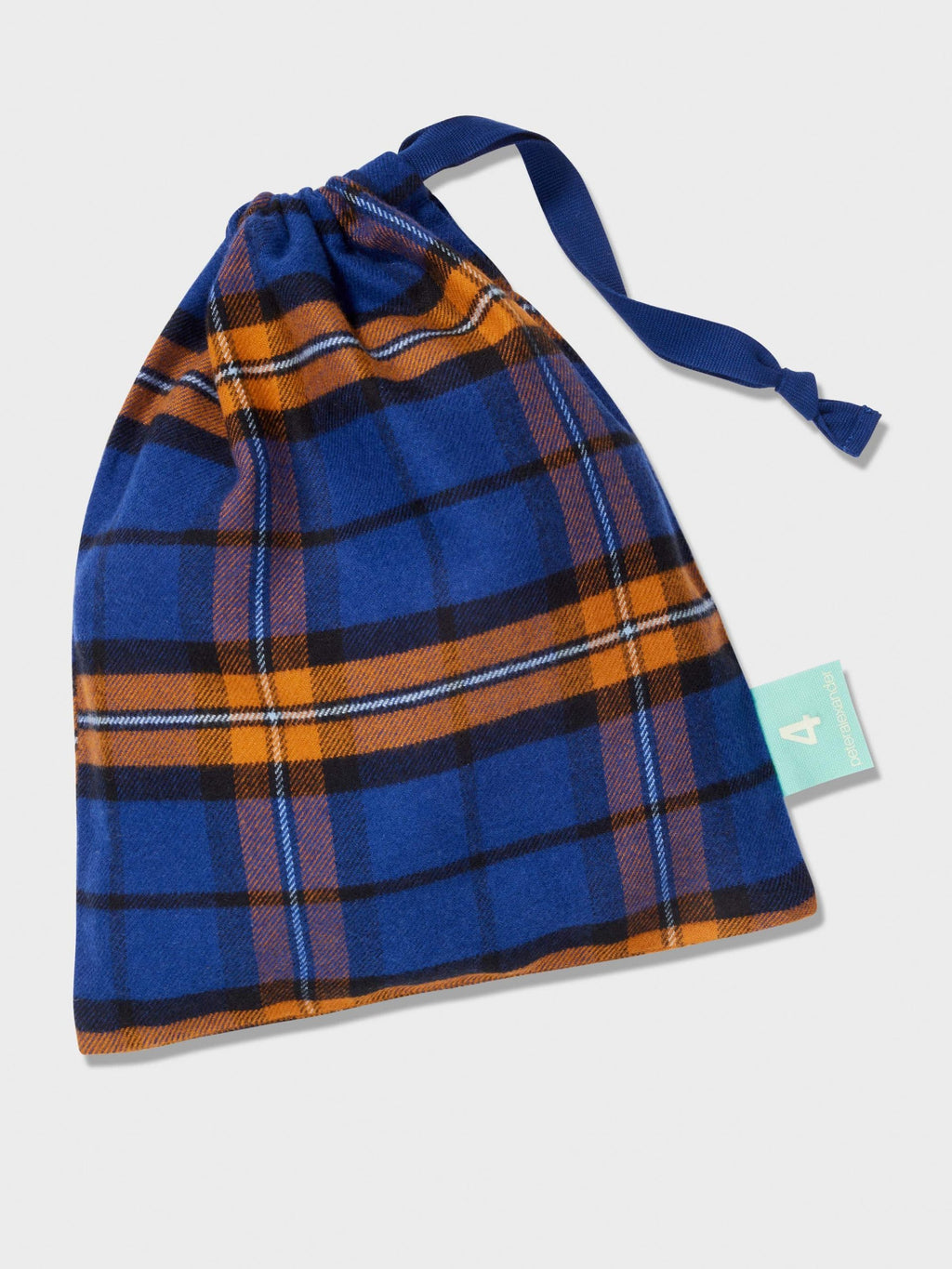 Jnr Boys Check Flannel Pj Set navy image 3