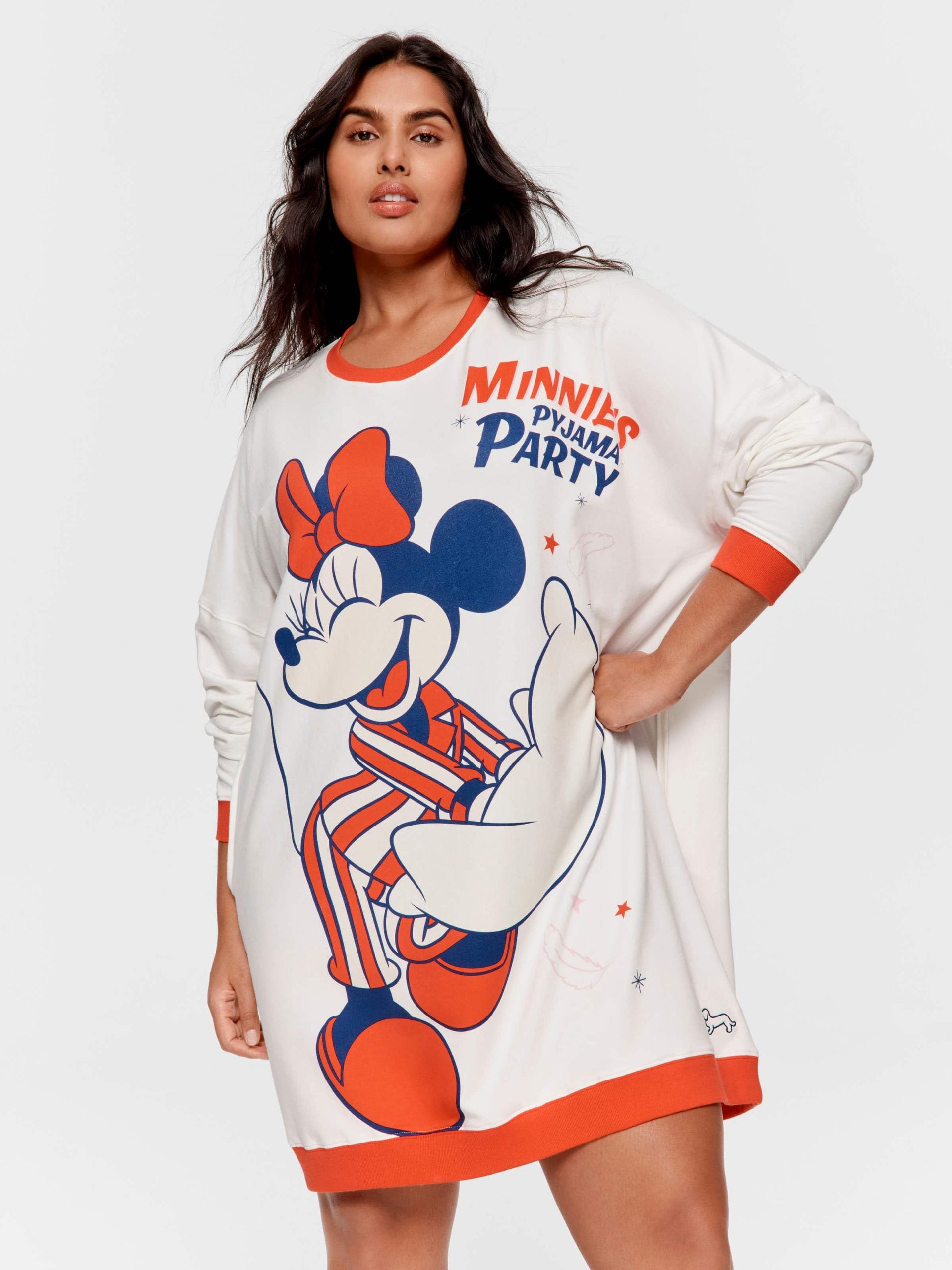P.A. Plus Minnie Mouse Long Sleeve Sweater Nightie Multi image 1