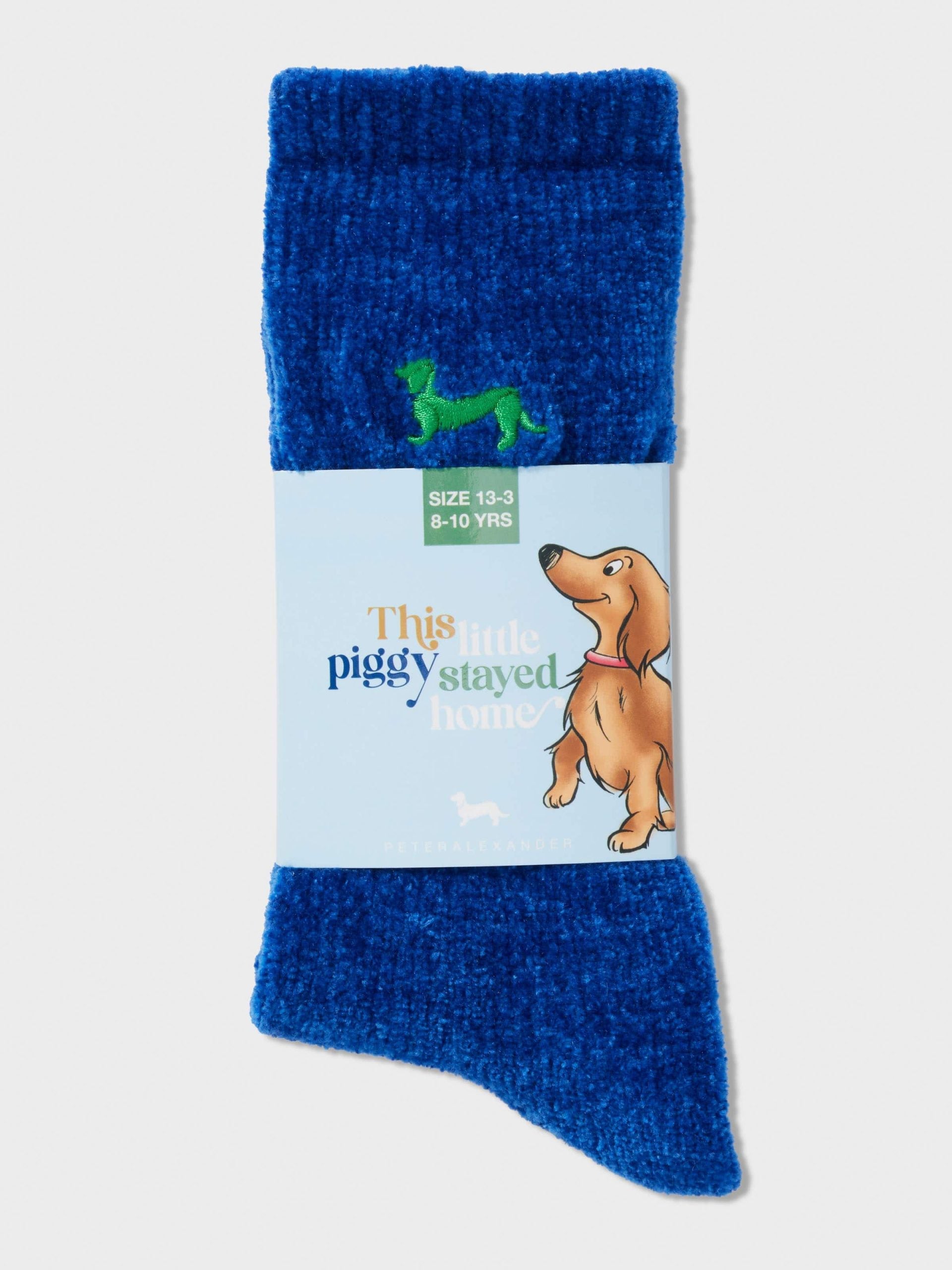 Kids Soft Ribbed Bedsock navy image 1