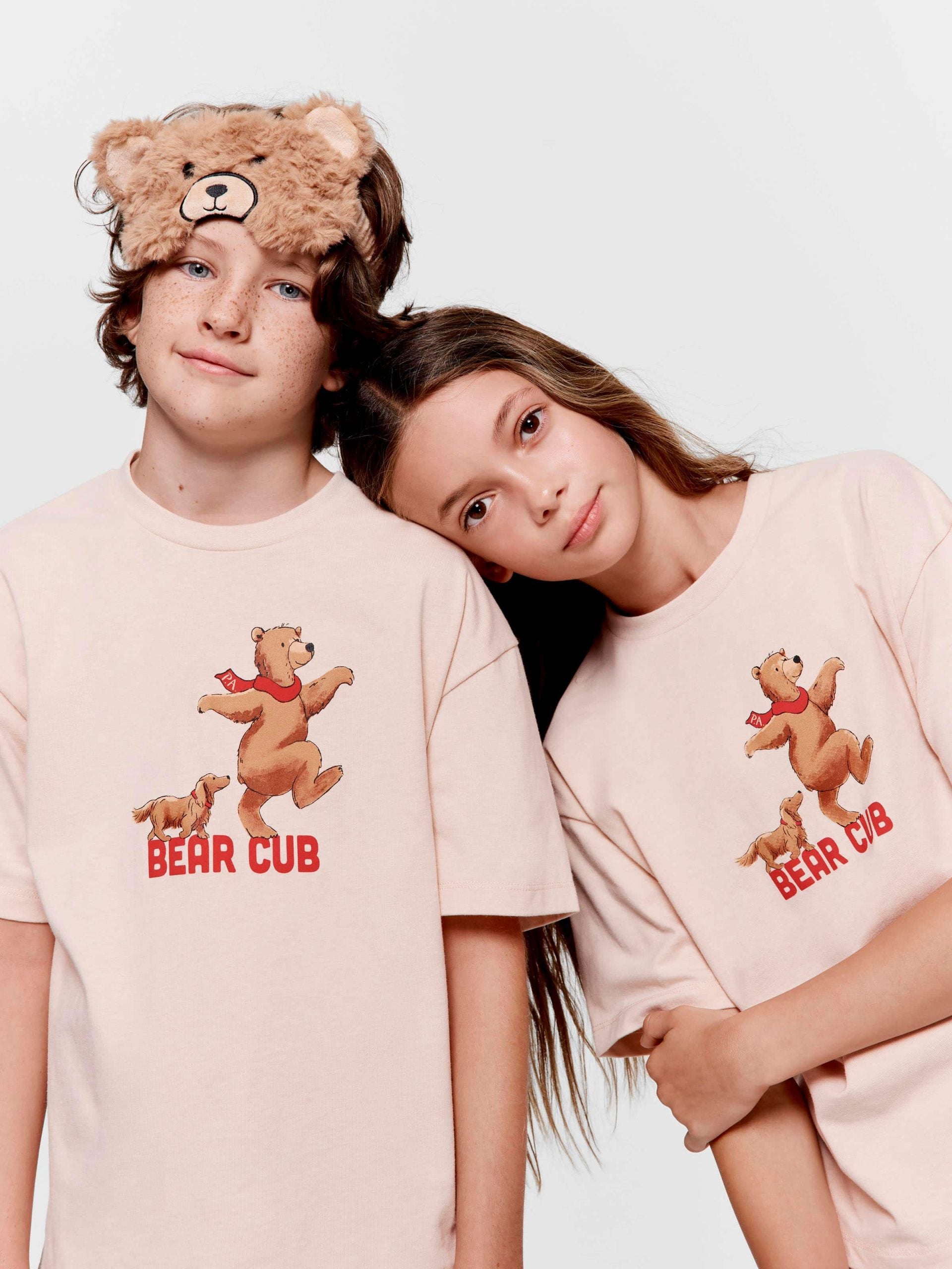 Kids Bear Cub Short Pj Set multi image 1