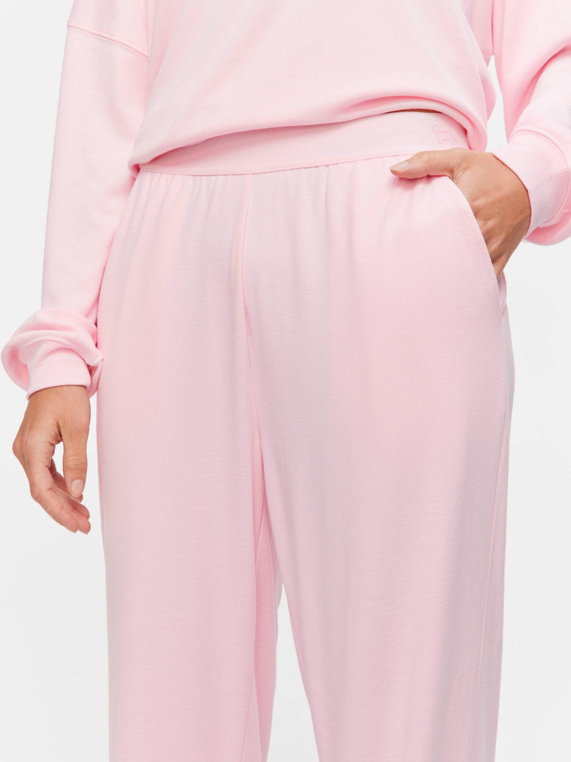 Pink Logo Straight Leg Pj Pant palepink image 2