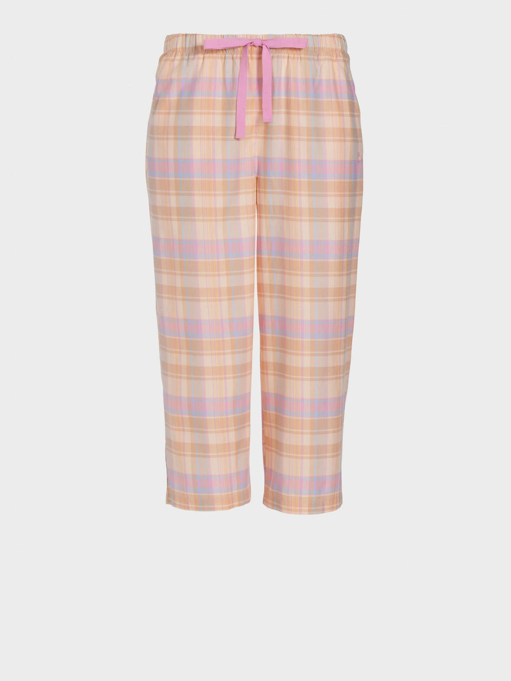 Toffee Check 3/4 Pj Pant multi image 3