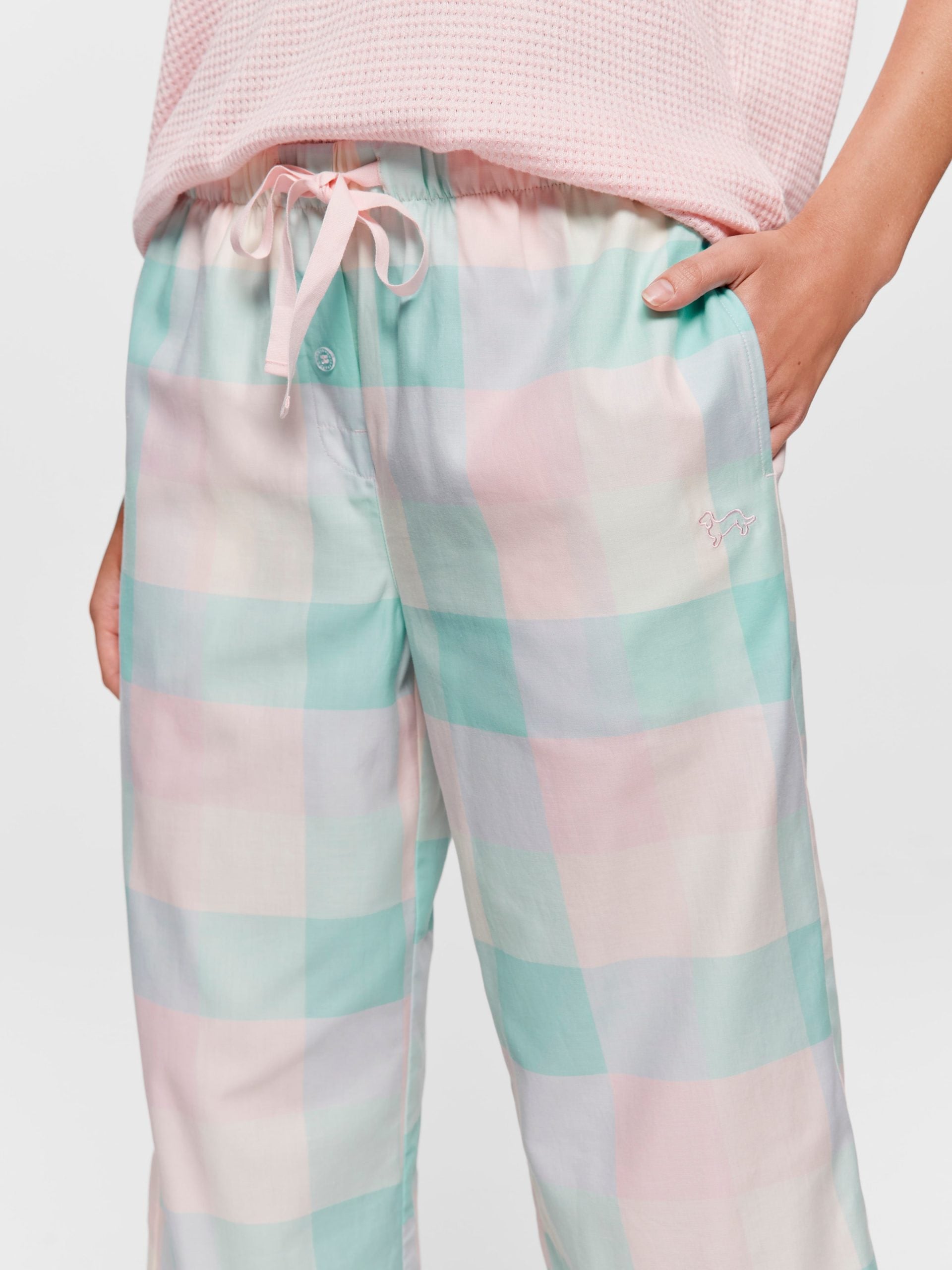 Pink Buffalo Check 100% Cotton 3/4 Pj Pant multi image 1