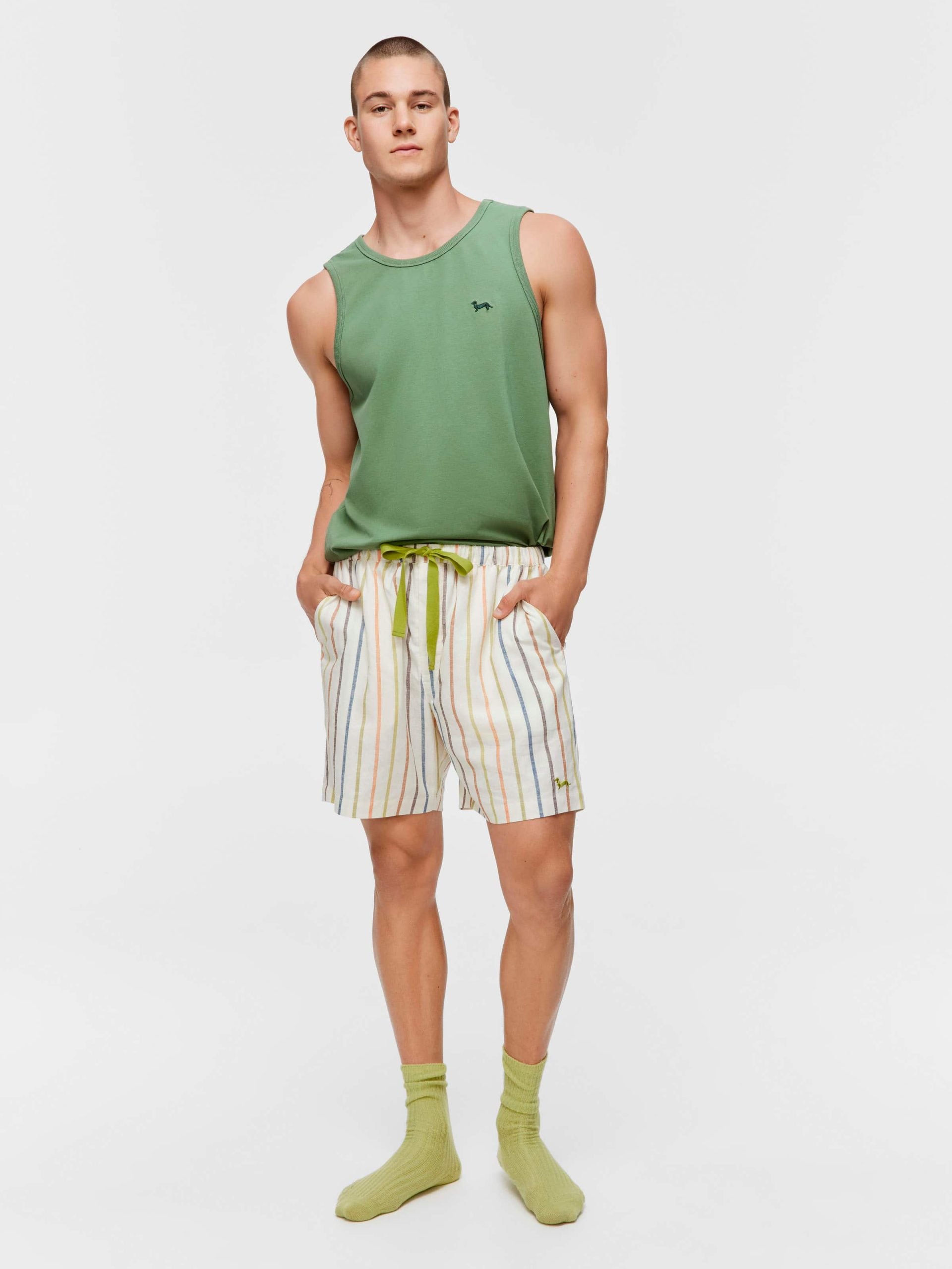 Pinstripe Mid Short multi image 2