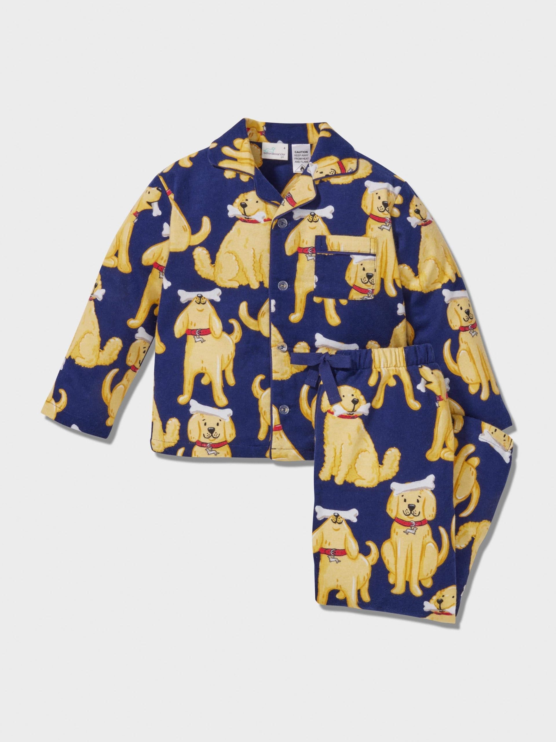 Jnr Boys Golden Retriever Classic Pj Set multi image 2
