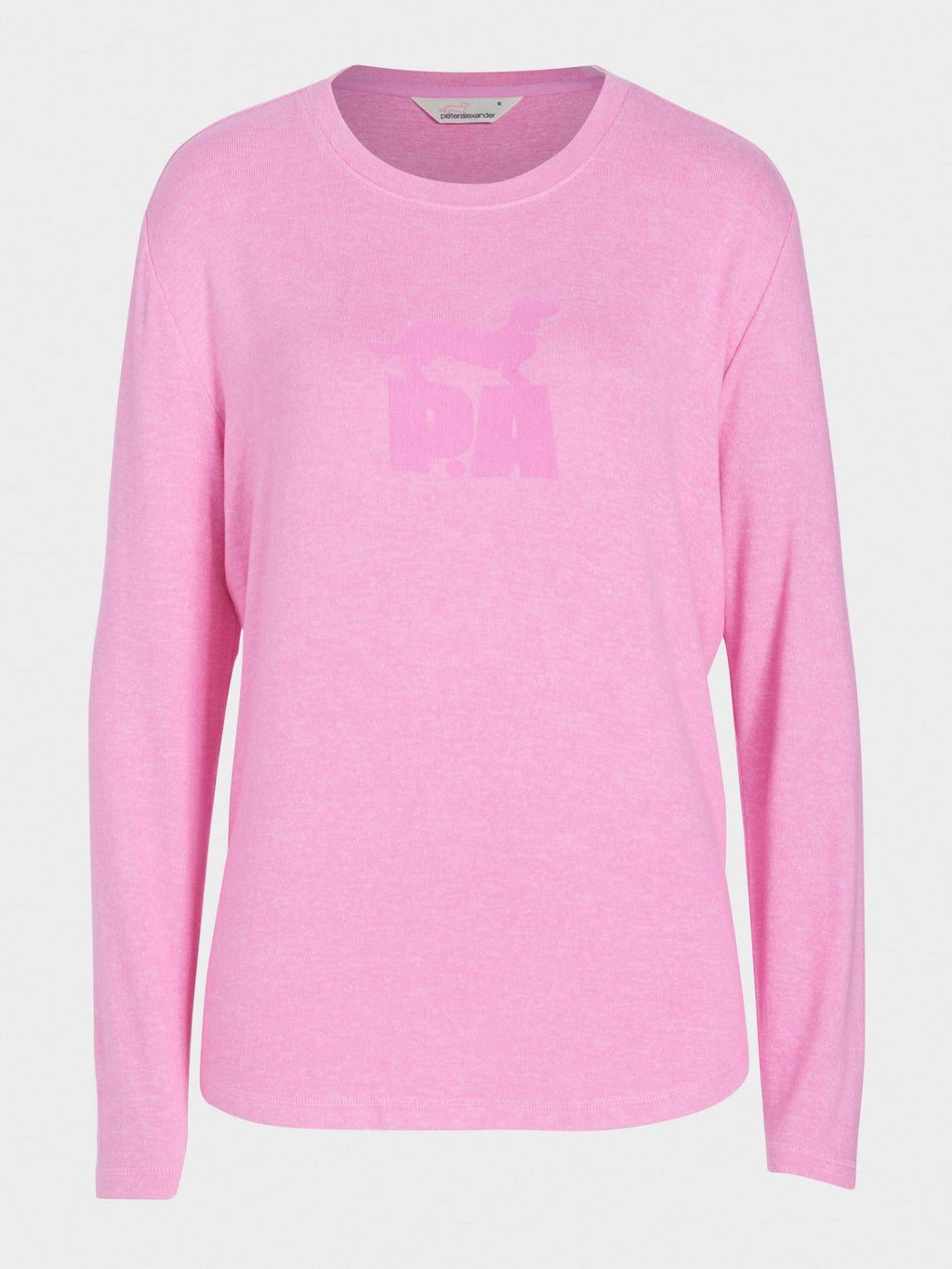Fuzzy Logo Sweater pink image 3