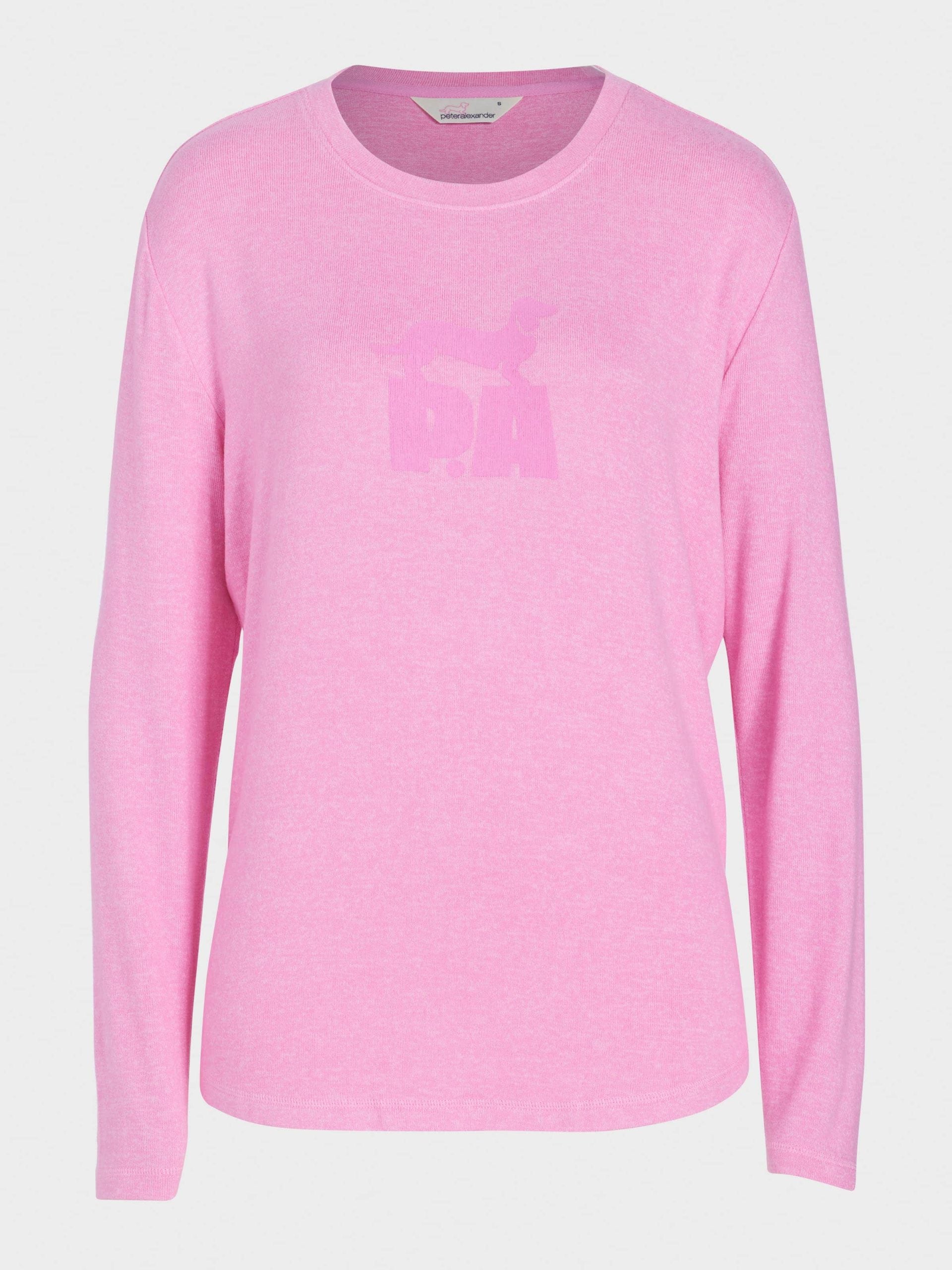Fuzzy Logo Sweater pink image 3