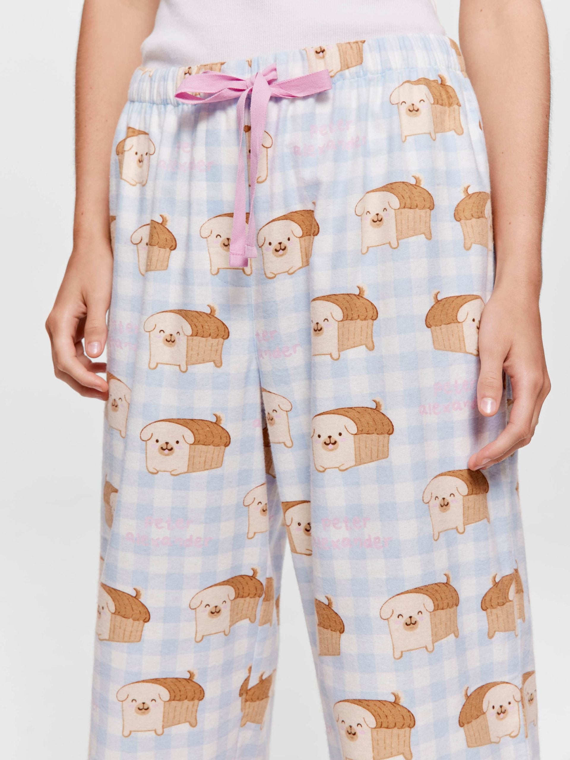 Pug Bread Classic Flannelette Pj Pant multi image 2