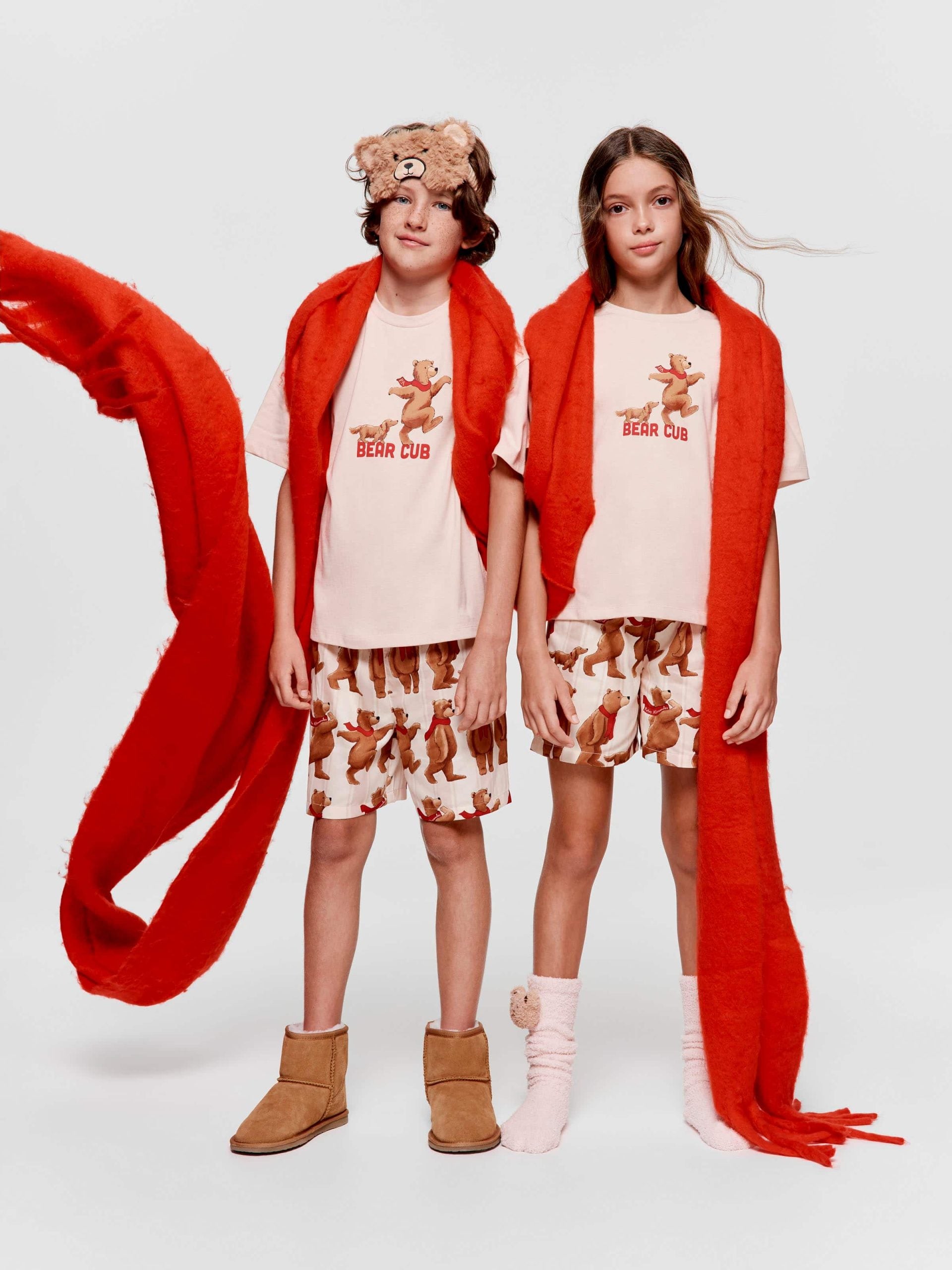 Kids Bear Cub Short Pj Set multi image 0