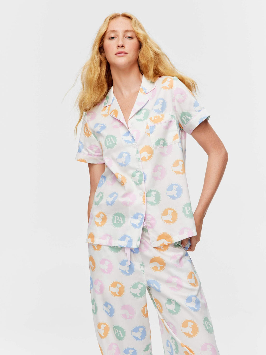 Penny Spot Short Sleeve & Pant Pj Set multi image 3
