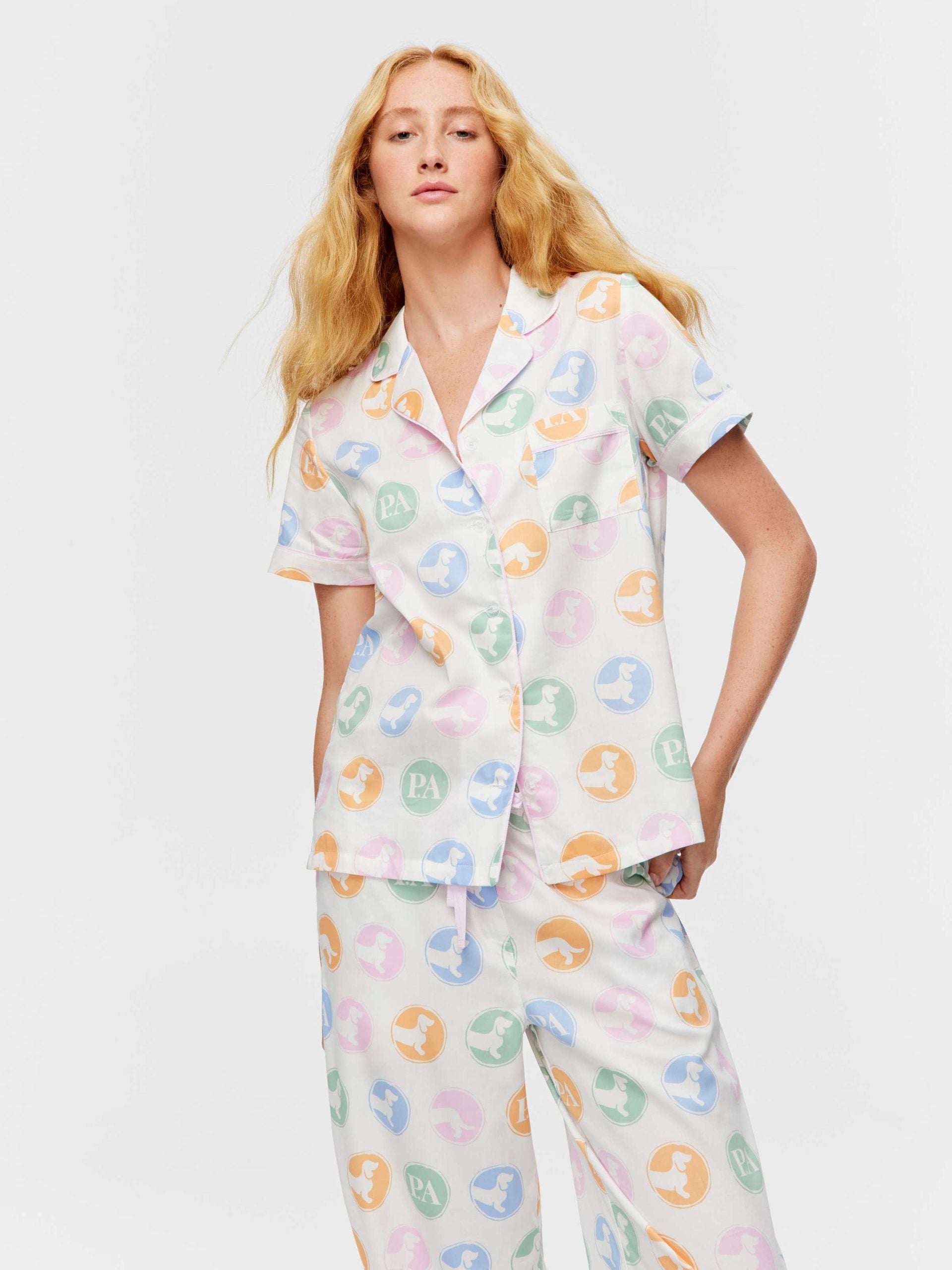 Penny Spot Short Sleeve & Pant Pj Set multi image 3
