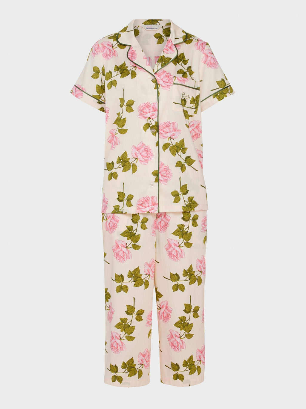 Pretty Rose Soft Cotton 3/4 Pj Set multi image 4