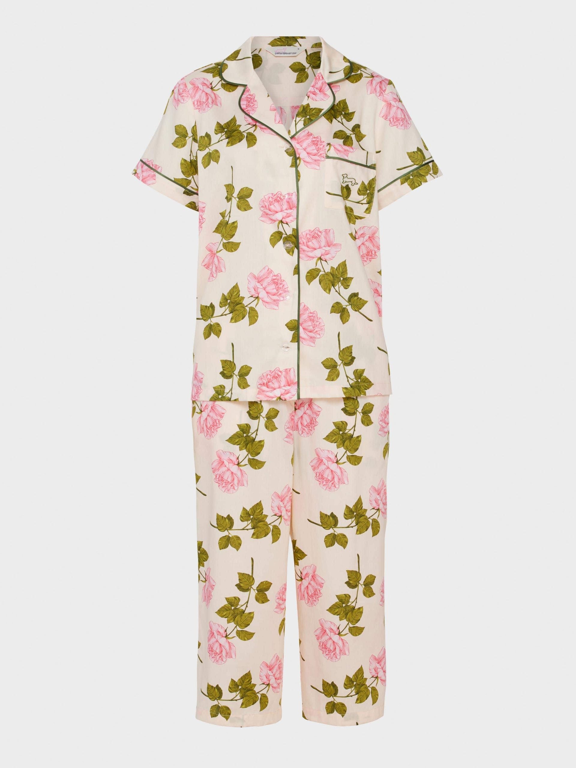 Pretty Rose Soft Cotton 3/4 Pj Set multi image 4
