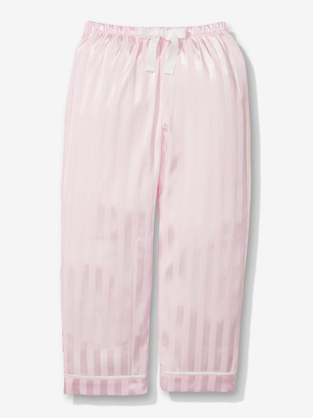 Jnr Girls Pink Stripe Satin Pj Set pink image 1