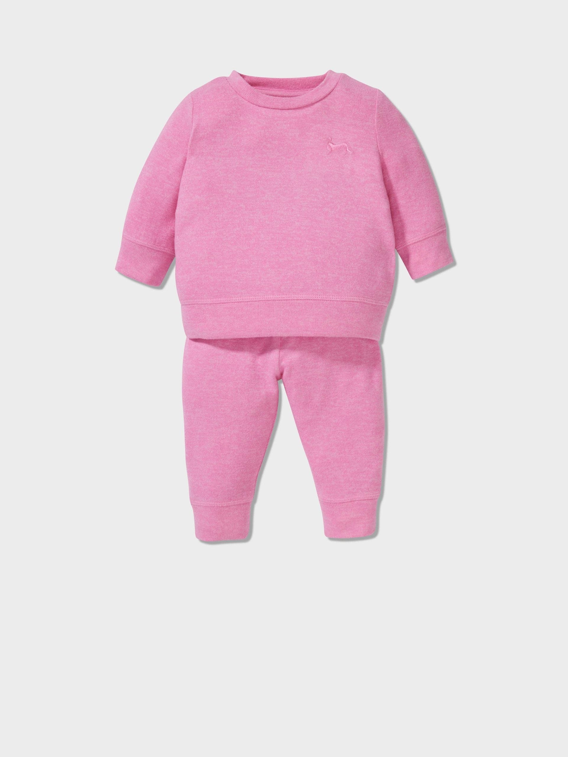 Baby Fuzzy Magenta Pj Set hotpink image 0
