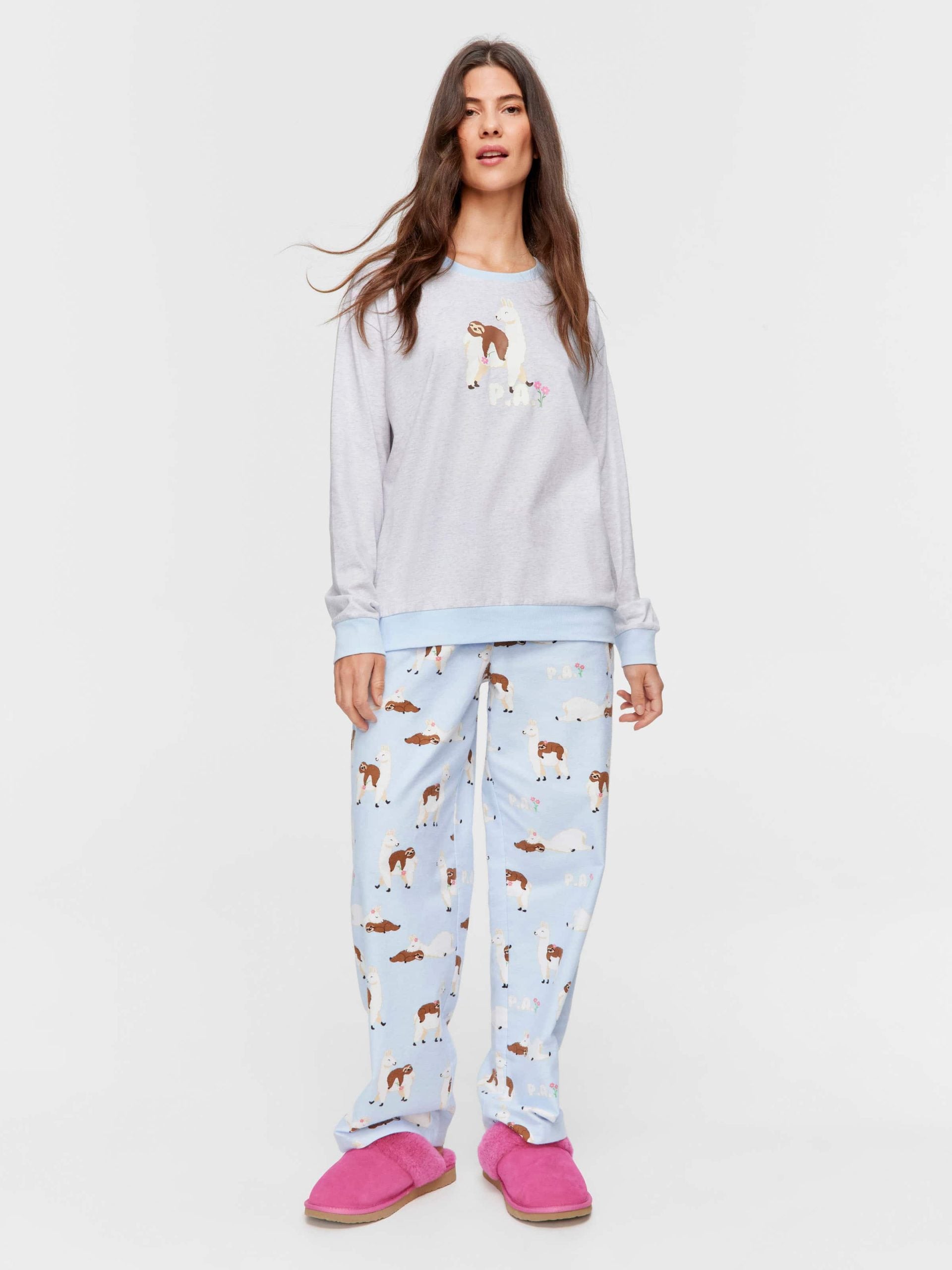 Llama Sloth Sweater greymarle image 2