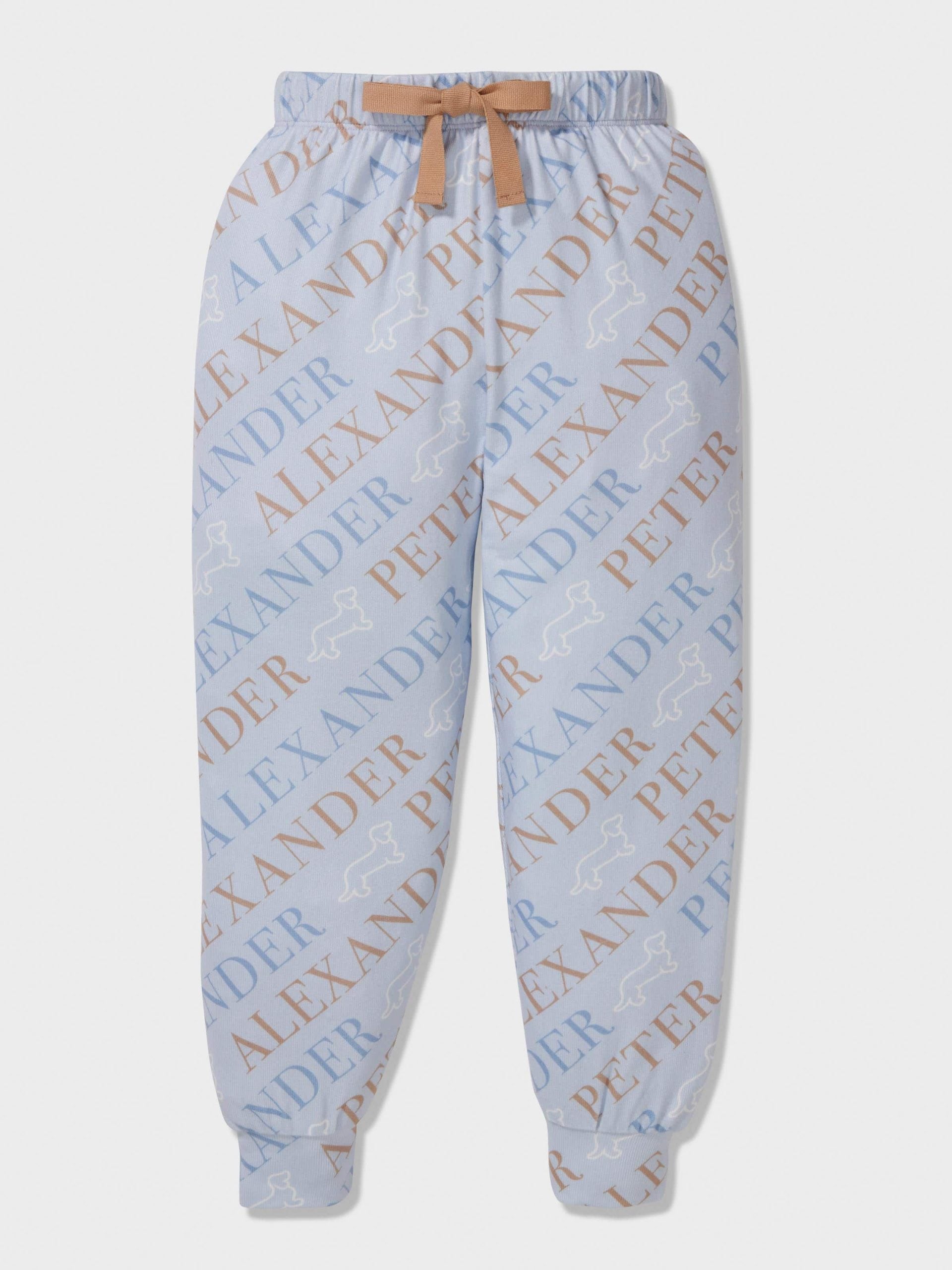 Boys Heritage Logo Pj Set dustyblue image 1