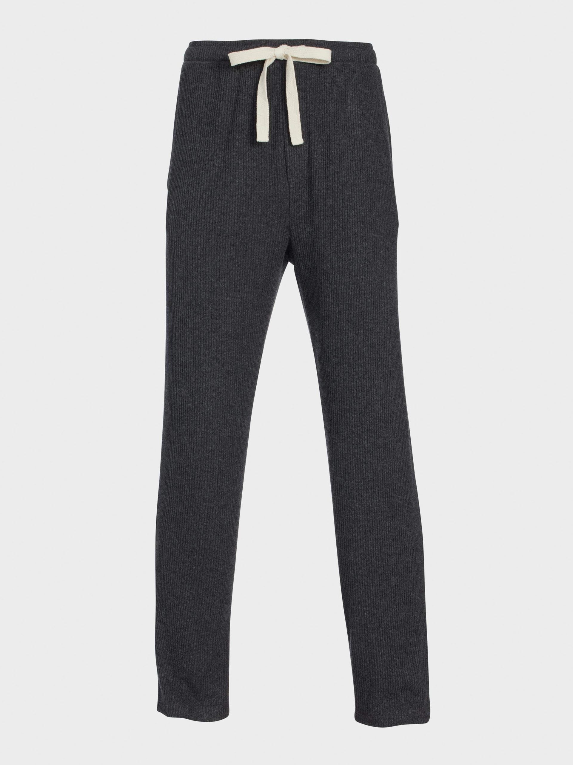 Charcoal Brushed Rib Pj Pant charcoal image 3