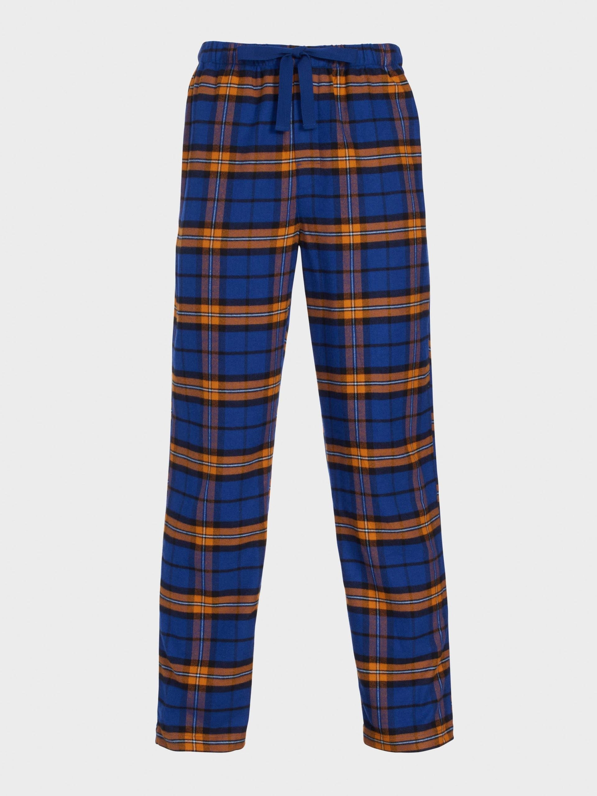 Navy Check Flannelette Pj Pant navy image 3