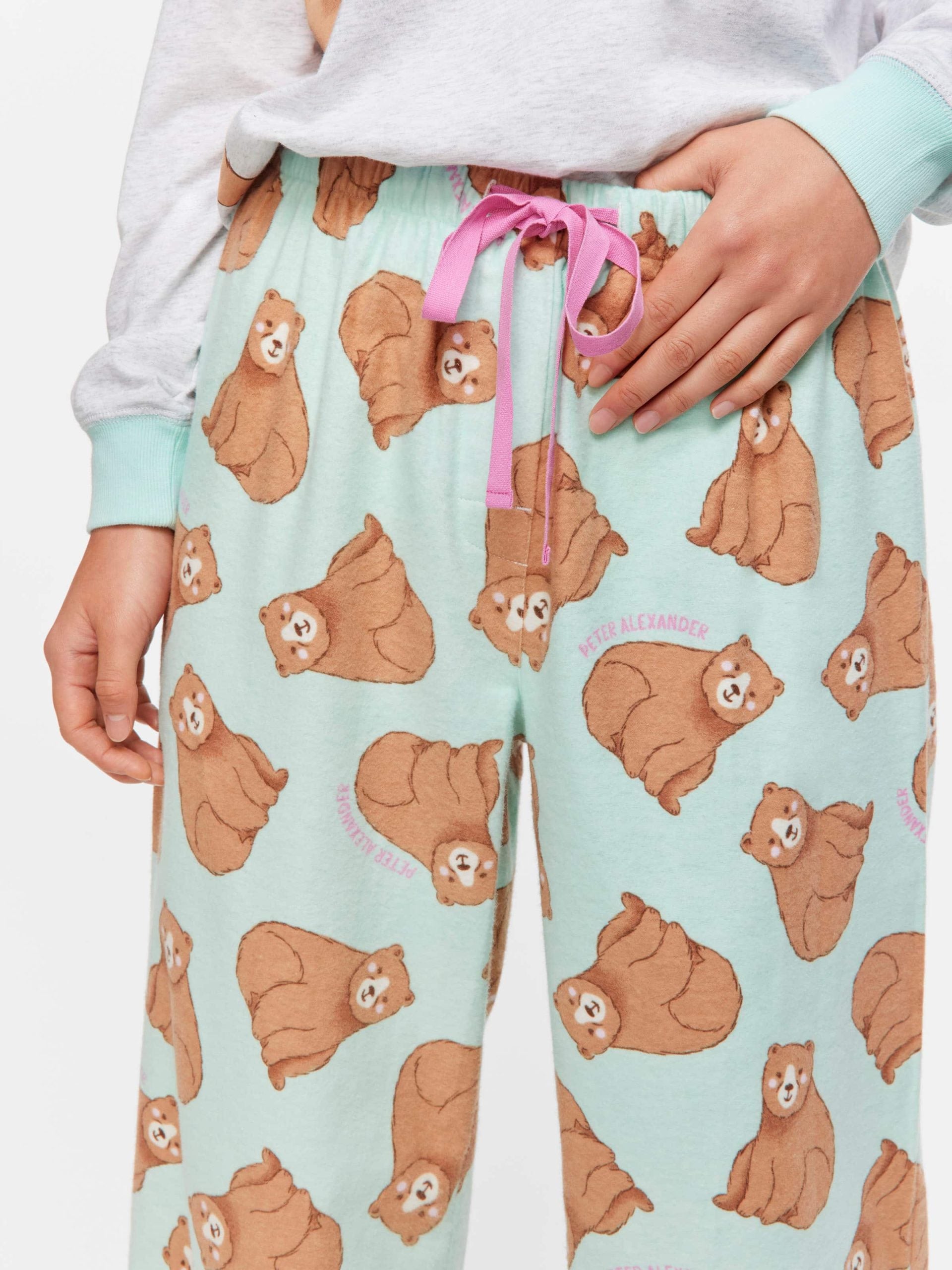 Bear Flannelette Classic Pj Pant multi image 1