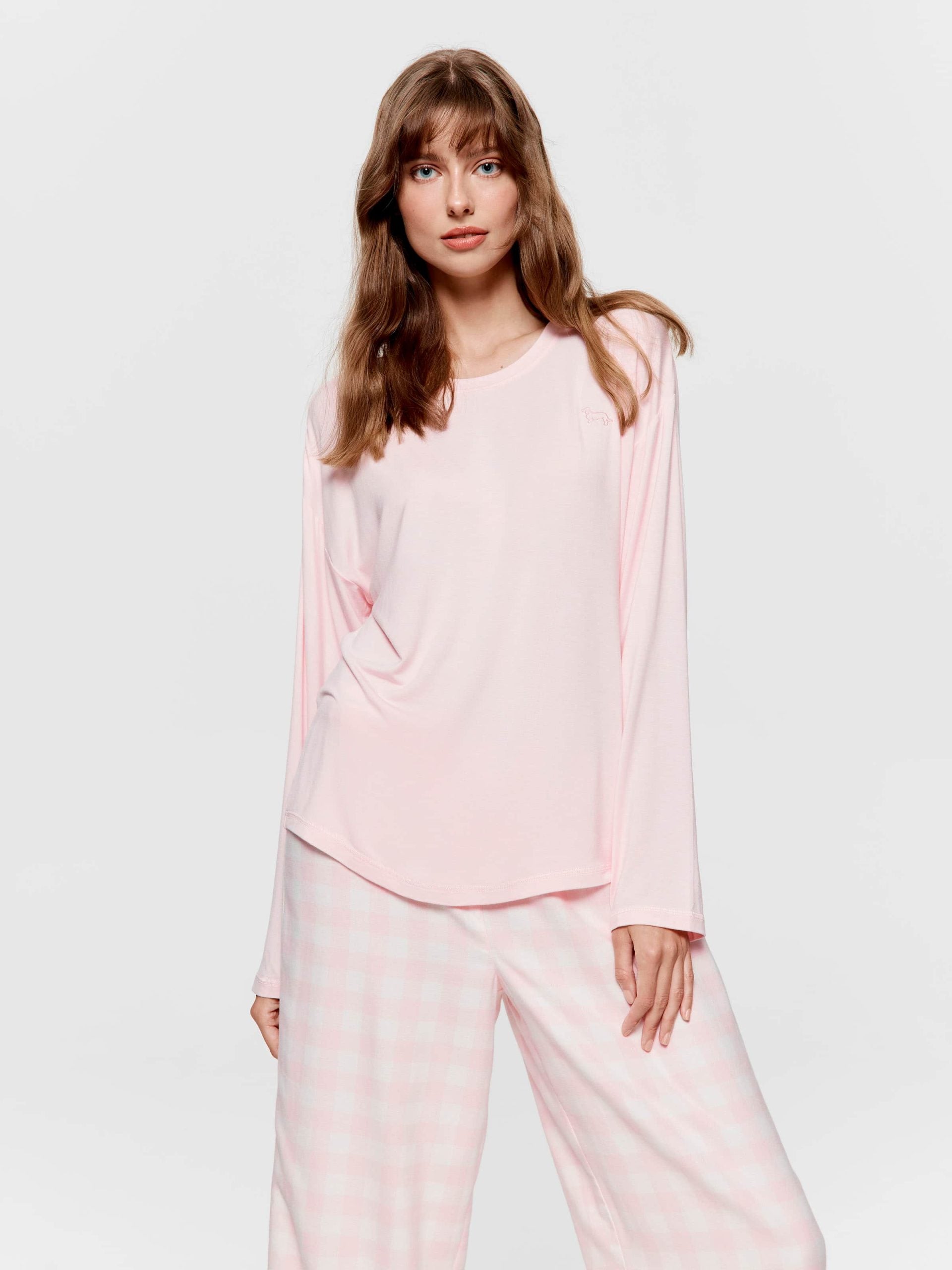Pink Classic Long Sleeve Top pink image 2