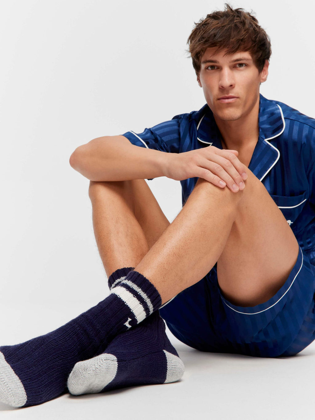 Navy Rib Sock navy image 0