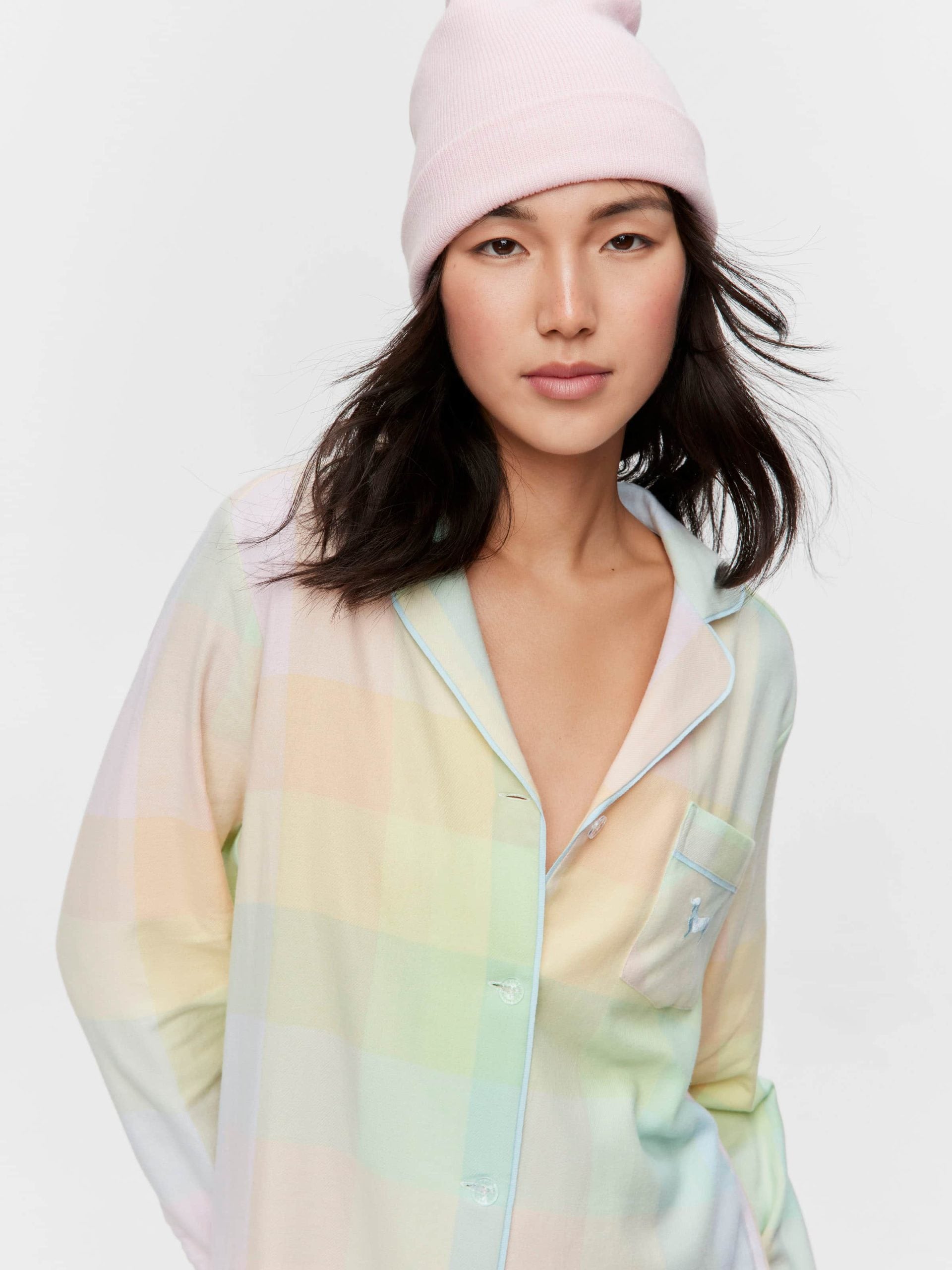 Rainbow Check Flannelette Nightshirt multi image 1