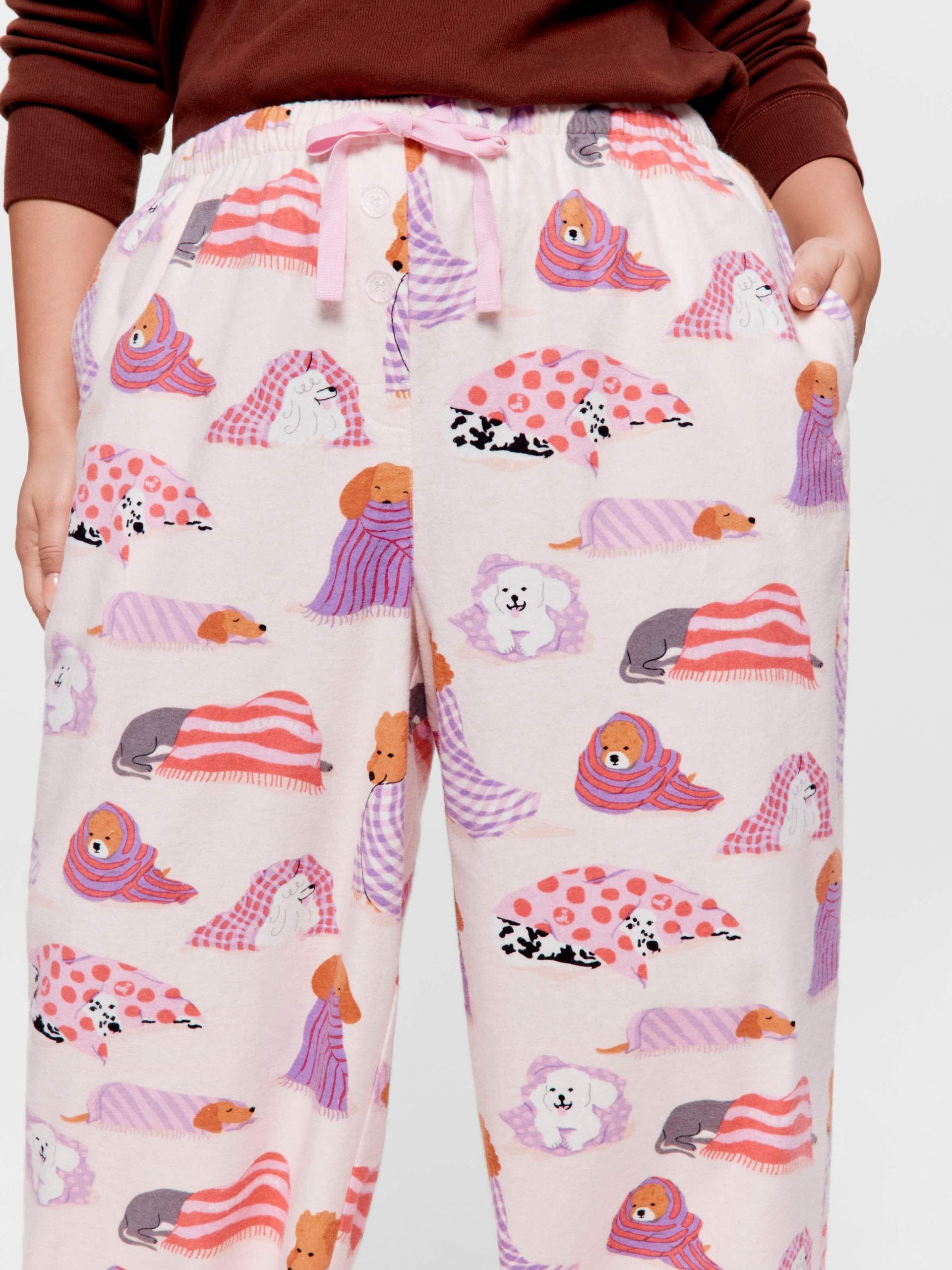 P.A. Plus Blanket Dogs Classic Flannelette Pj Pant Multi image 0