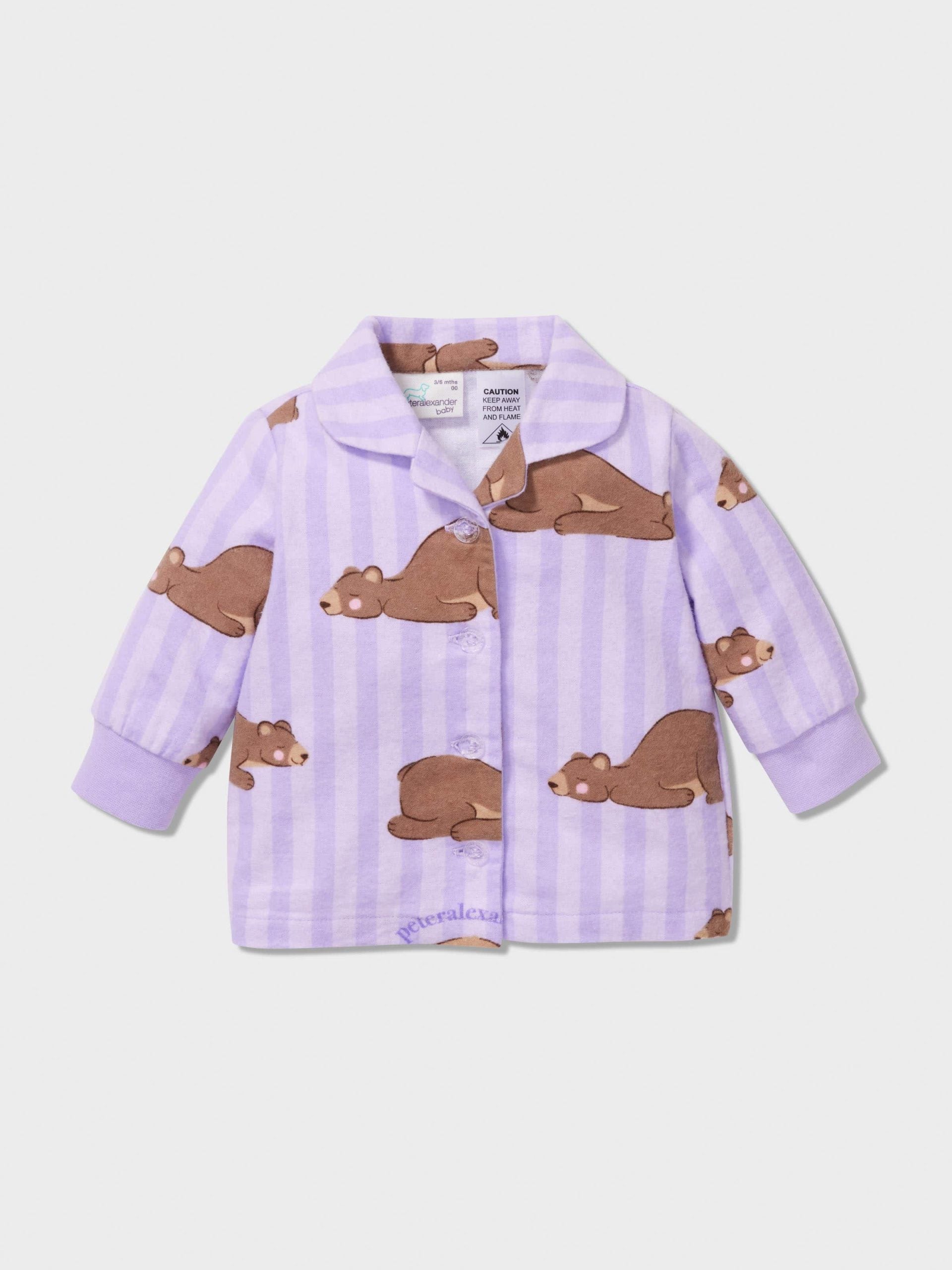 Baby Lilac Bear Classic Pj Set lilac image 2