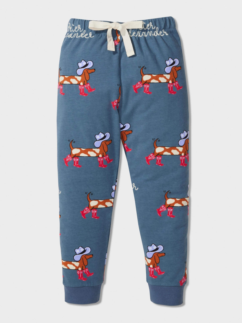 Jnr Boys Cowboy Penny Long Pj Set Blue image 3