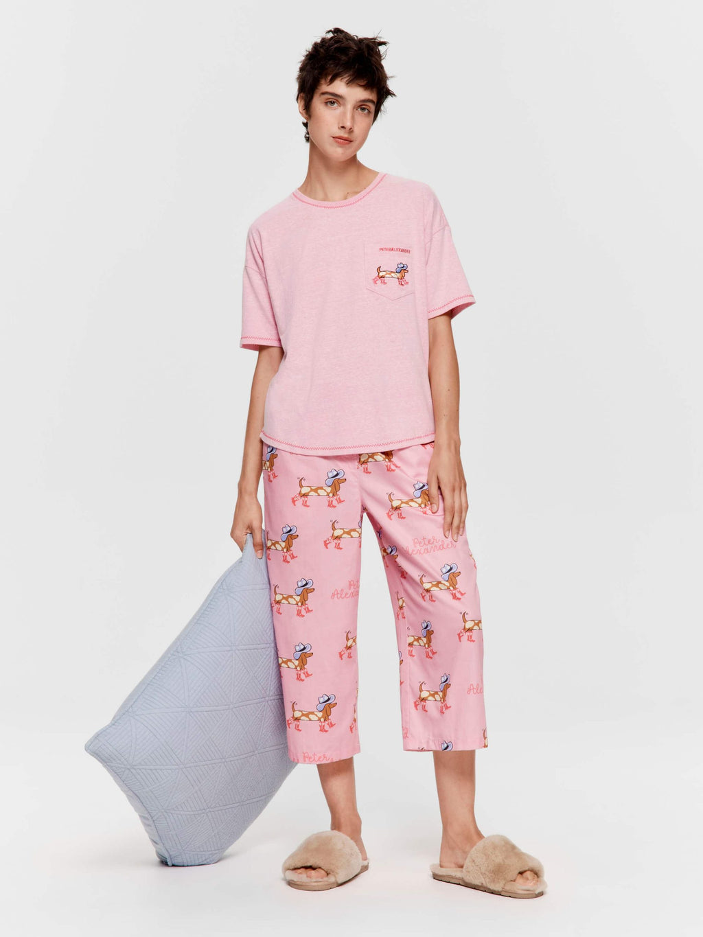 Cowdog Tee Pale Pink image 2
