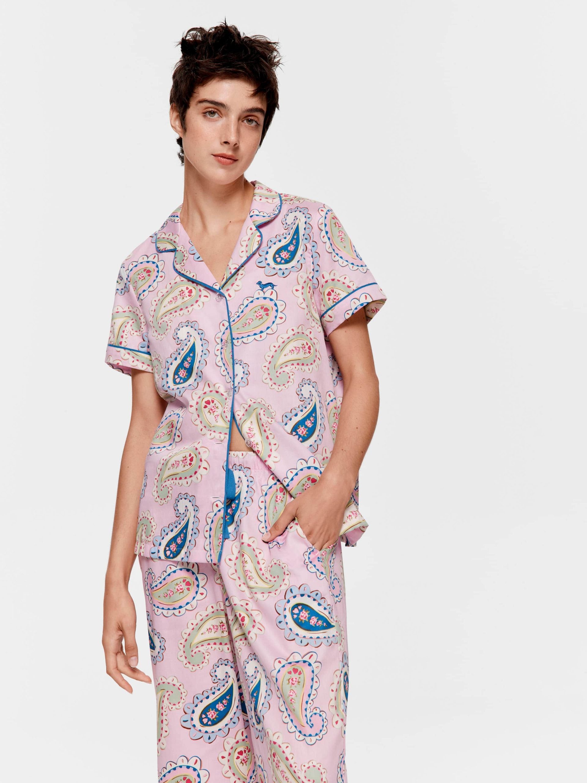 Cowgirl Paisley 100% Cotton 3/4 Pj Set Multi image 0