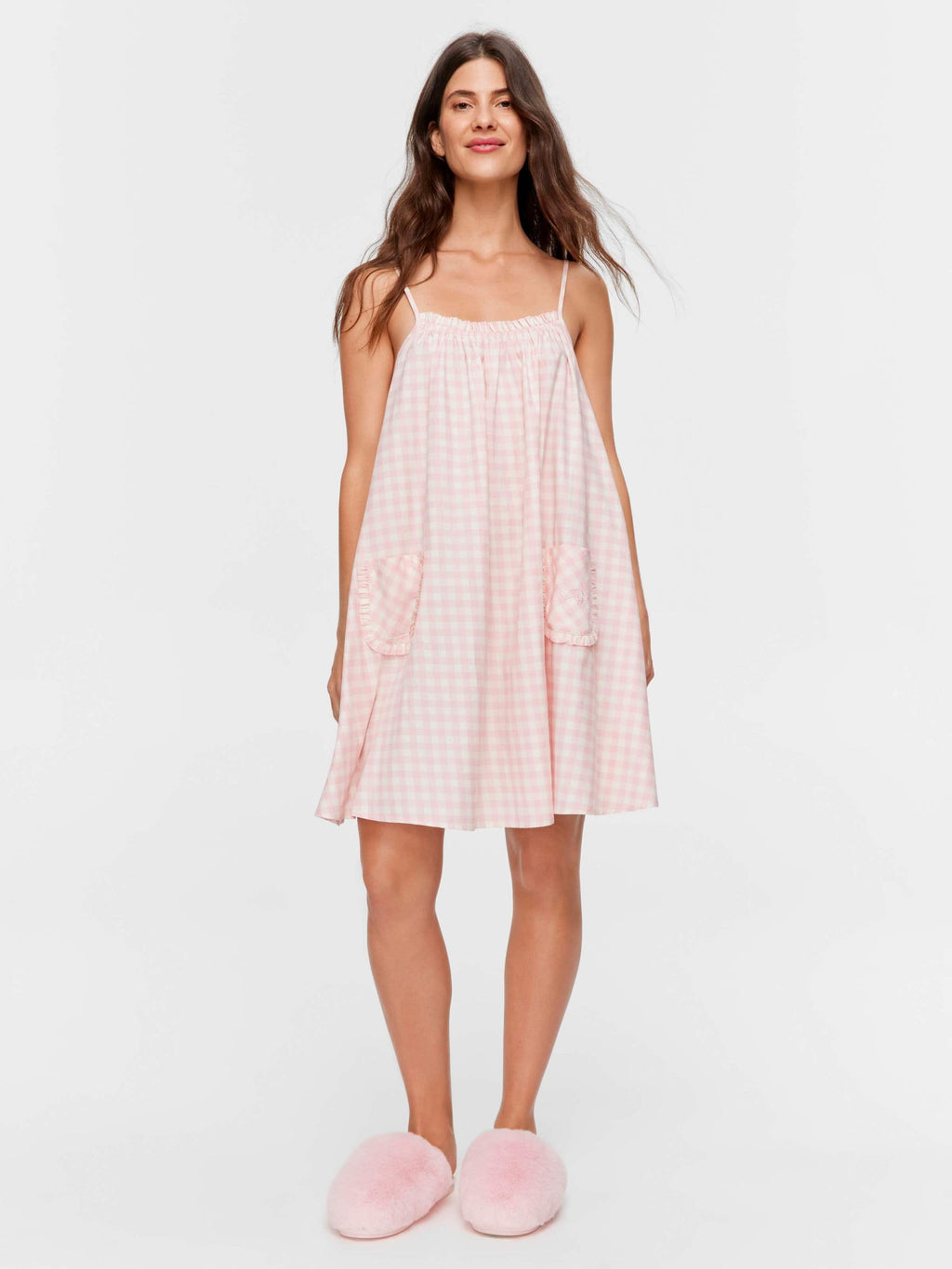 Gingham Strappy Nightie multi image 0