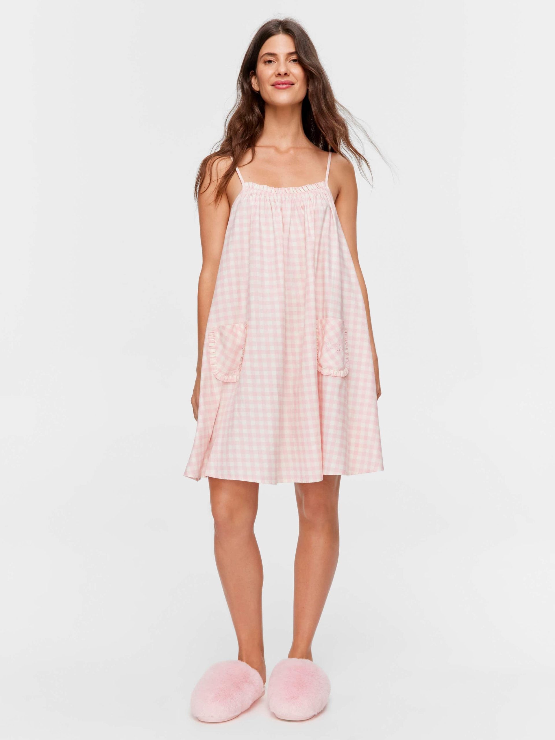 Gingham Strappy Nightie multi image 0
