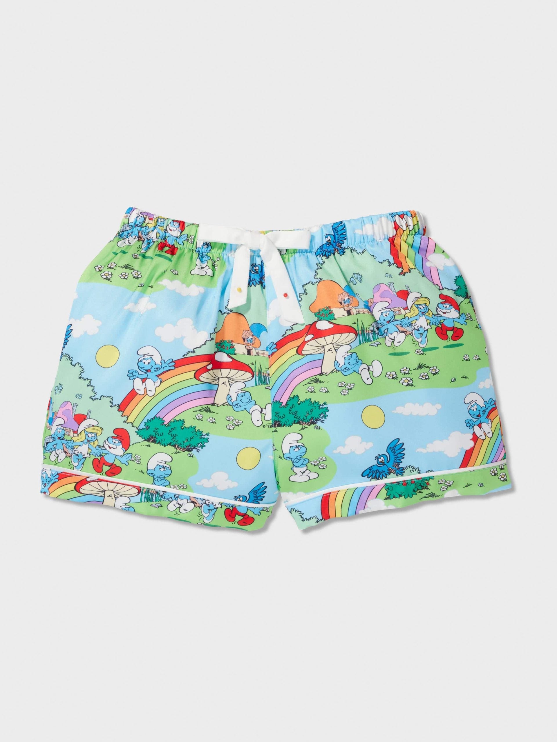 Girls Rainbow Smurf Classic Pj Set multi image 1