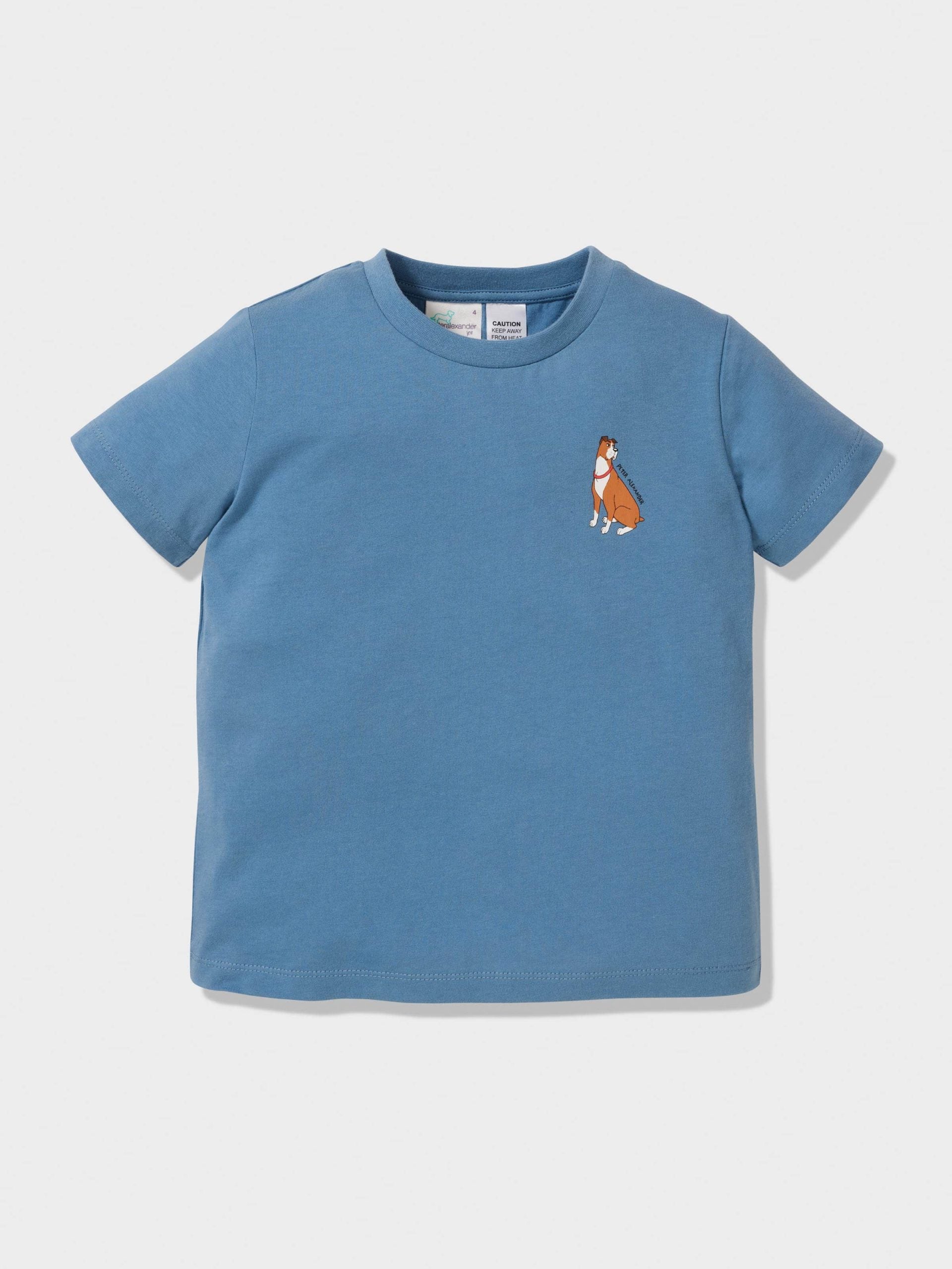 Jnr Boys Boxer Dogs Pj Set blue image 2