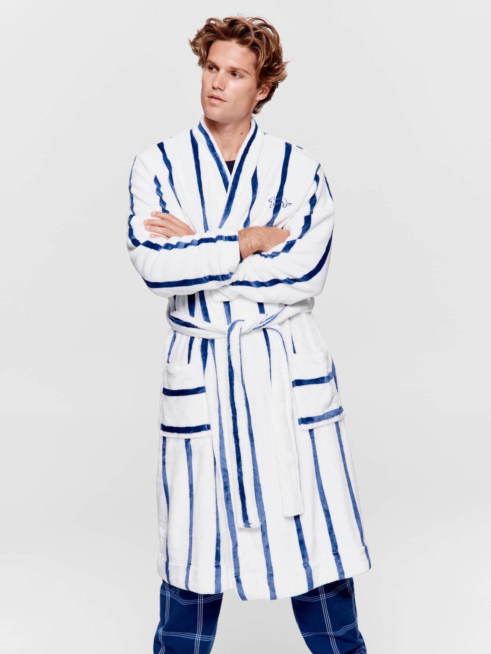 Navy Stripe Gown multi image 3
