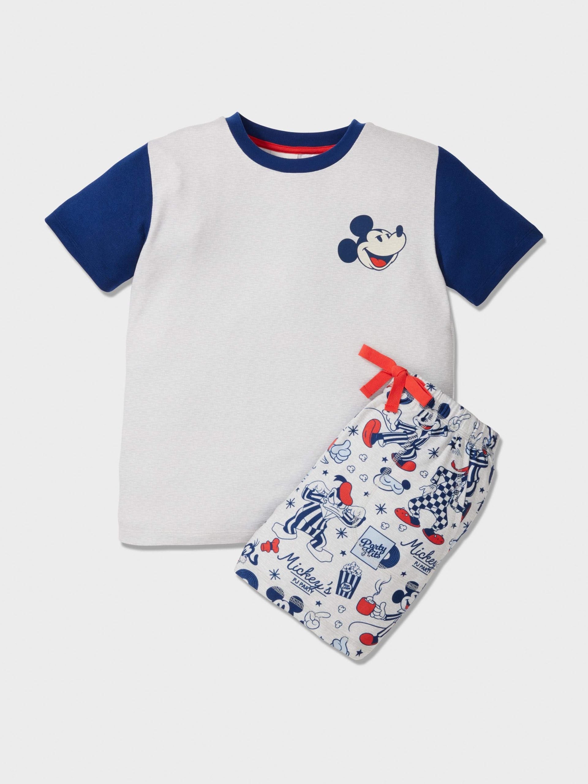 Boys Disney Mickey Short Plush Pj Set Multi image 2