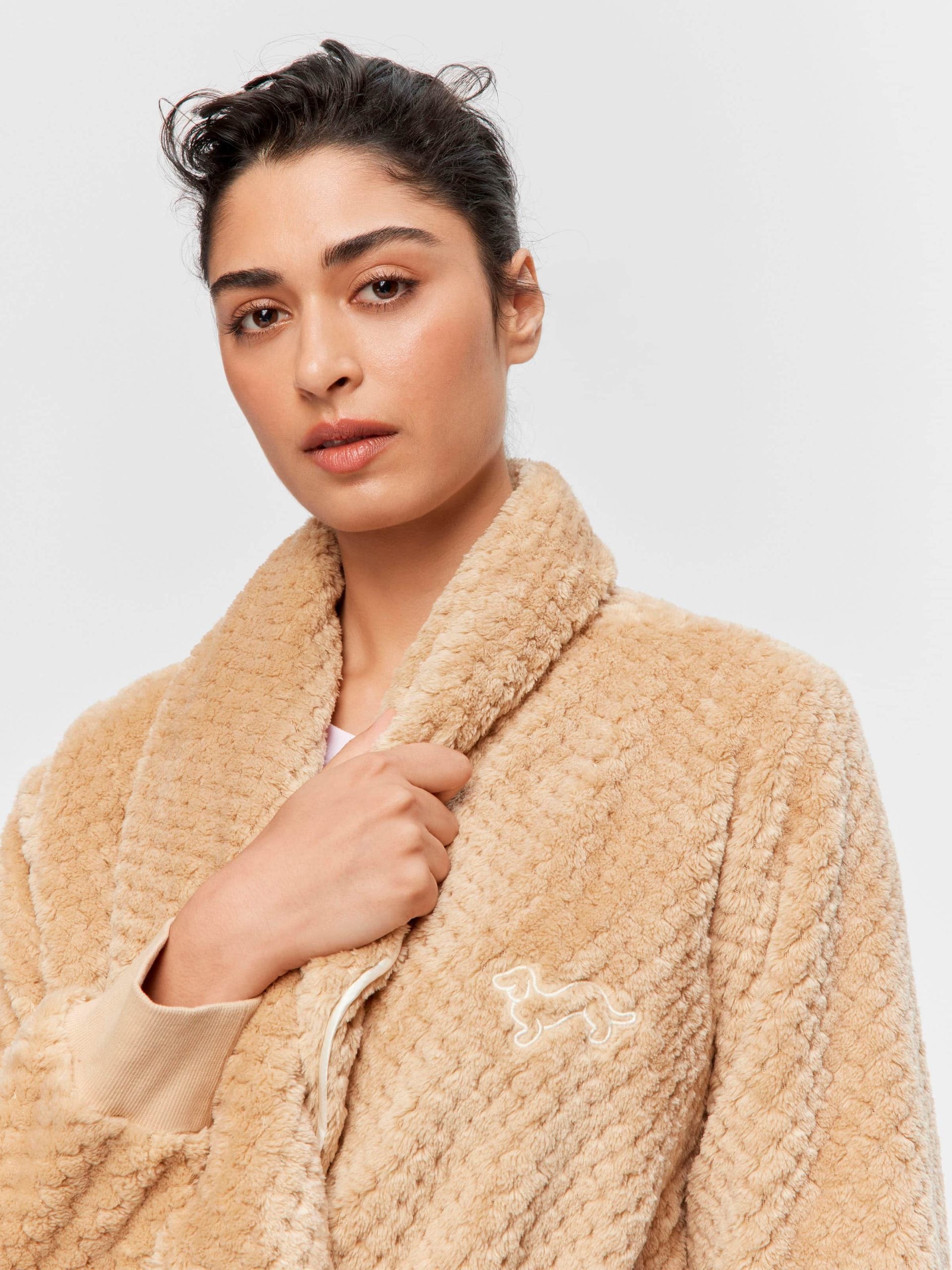 Peters Caramel Jacquard Full Length Gown caramel image 2