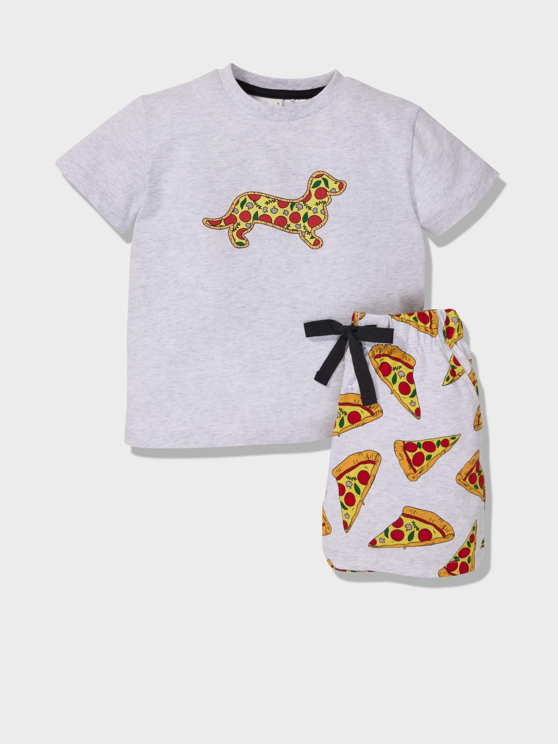 Jnr Boys Pizza Pj Set multi image 2