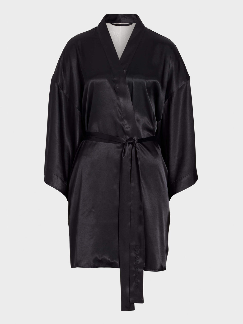 Boudoir Satin Gown black image 4