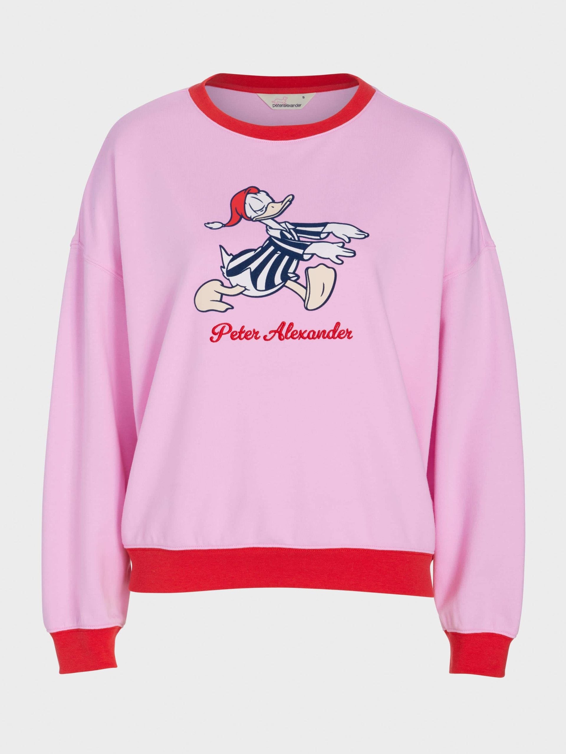 Sleepy Donald Duck Sweater Pink image 3