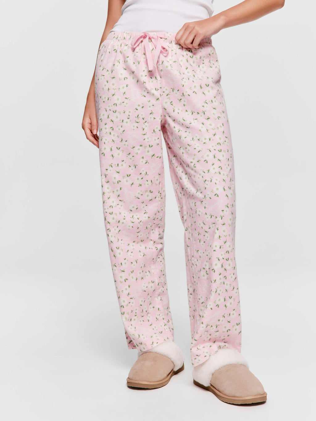 Pink Floral Classic Flannelette Pj Pant multi image 2