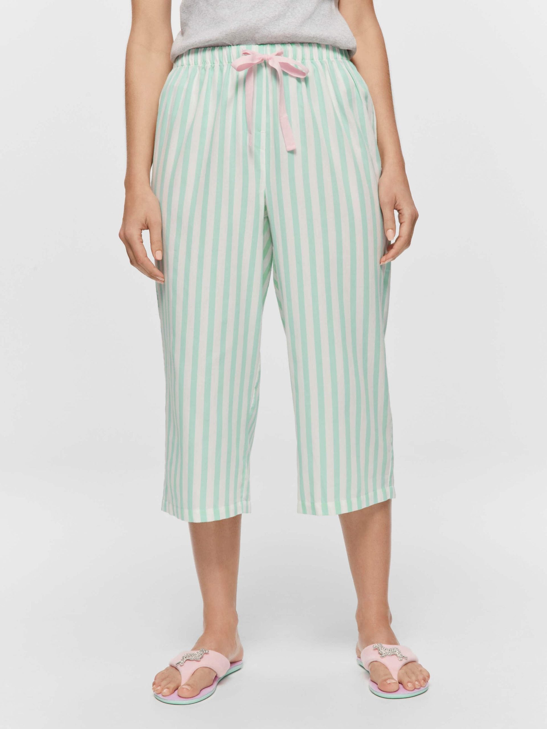 Green Stripe 3/4 Pj Pant multi image 1