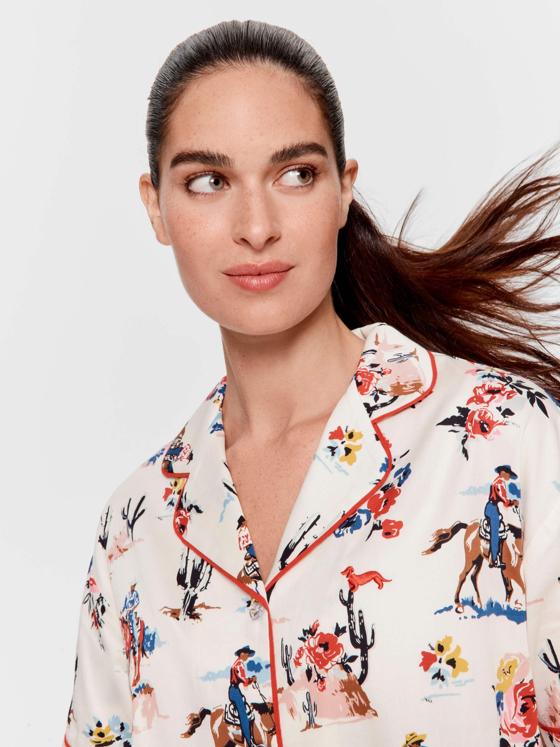 Cowboy 100% Cotton Shortie Pj Set Multi image 3