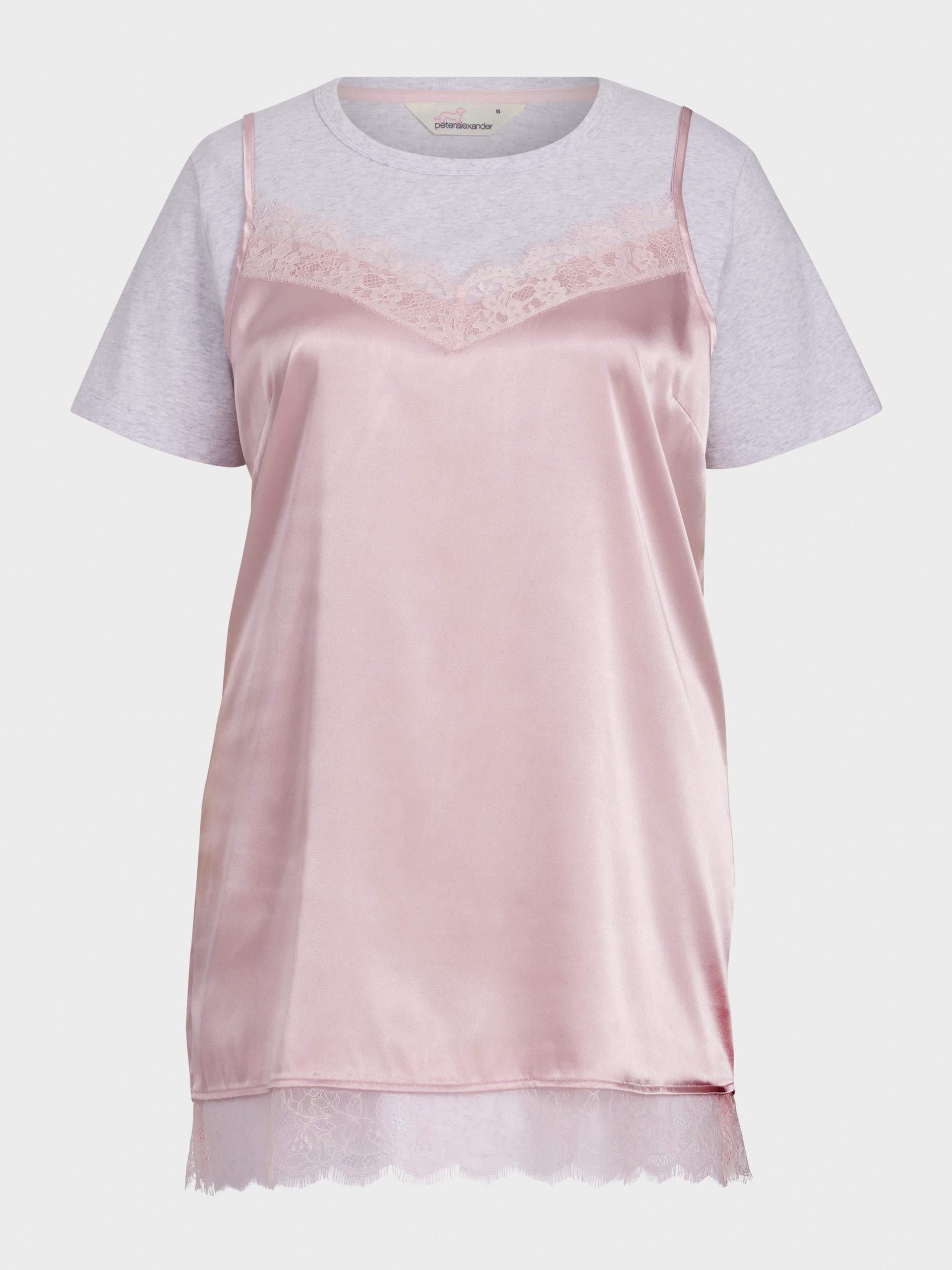 P.A. Plus T-Shirt Satin Slip Nightie Multi image 3