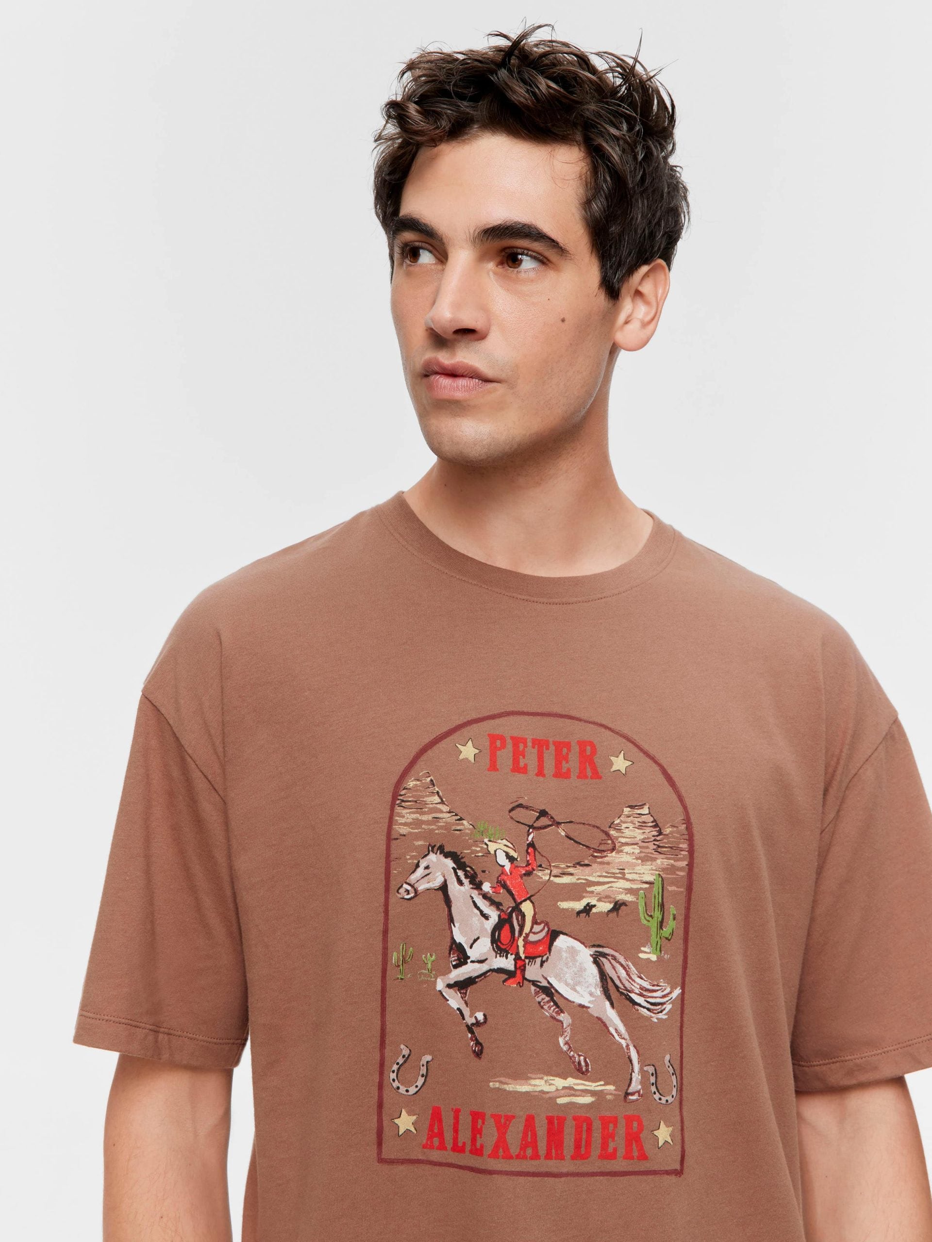 Cowboy Tee Brown image 2