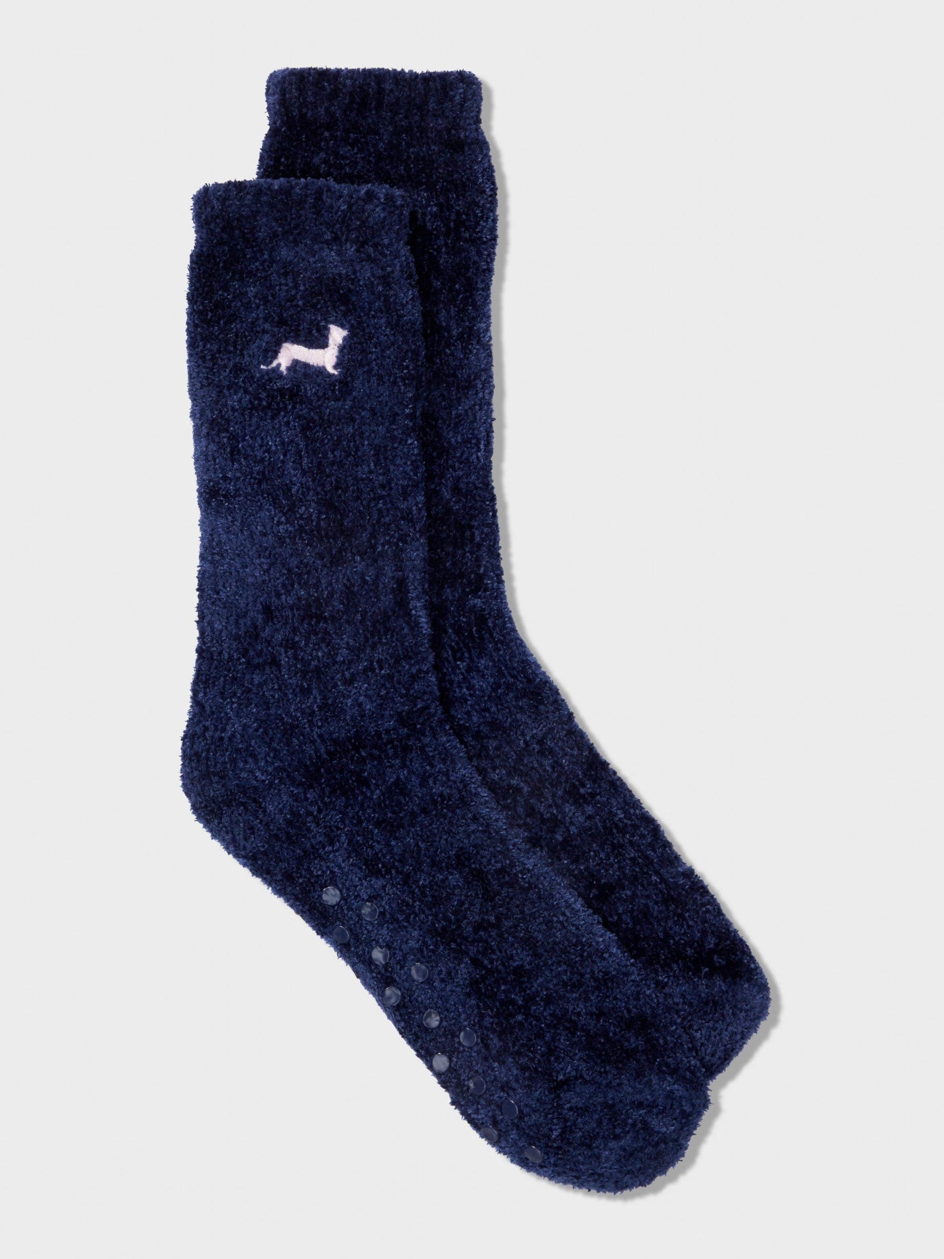 Soft Chenille Navy Mid Sock navy image 2