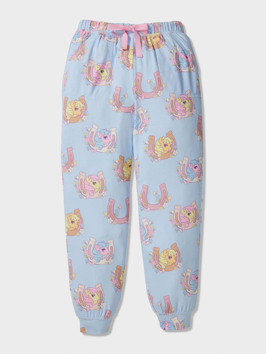 Girls My Little Pony Long Plush Pj Set Blue image 3